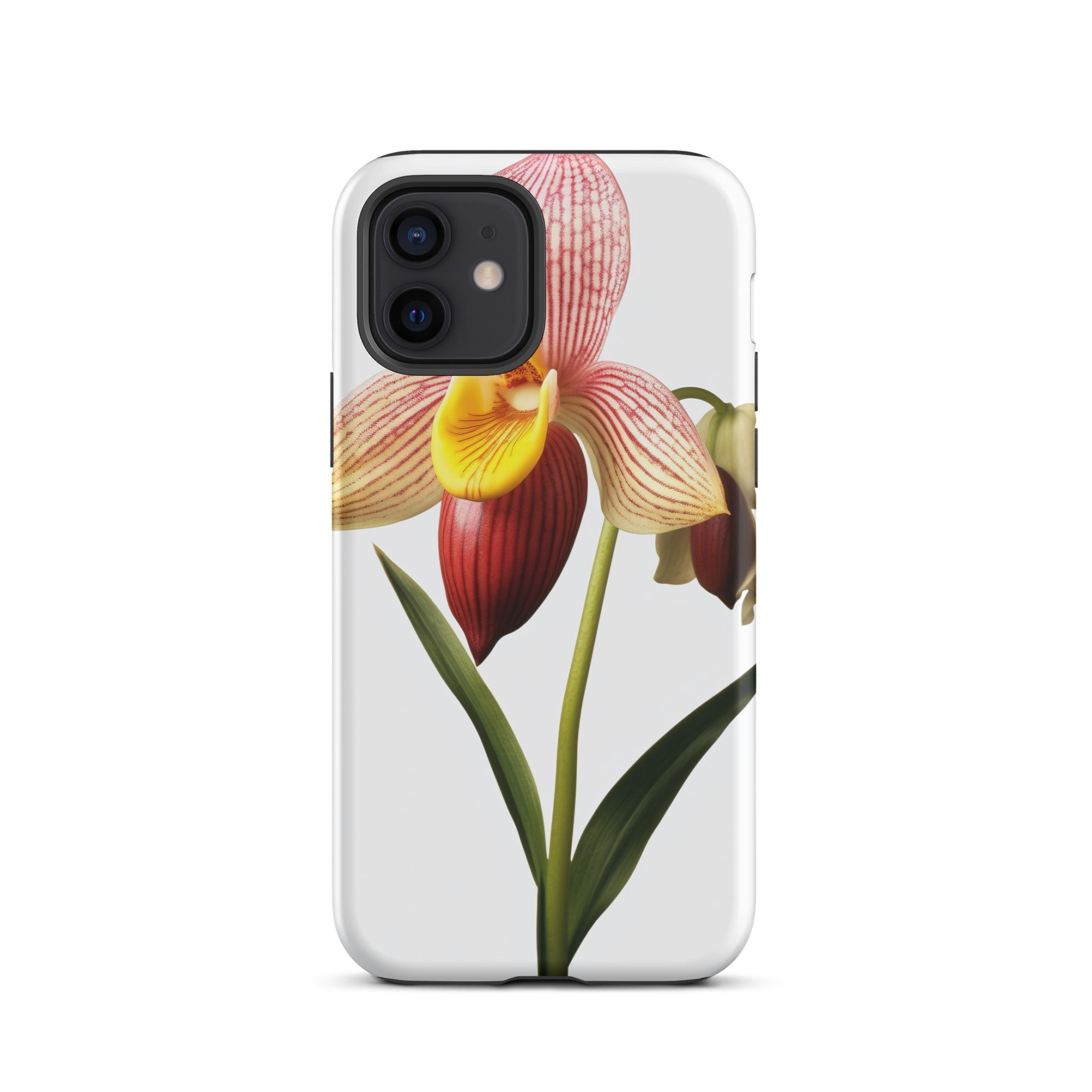 Ladys Slipper Orchid Flower iPhone Case by Visual Verse - Image 10