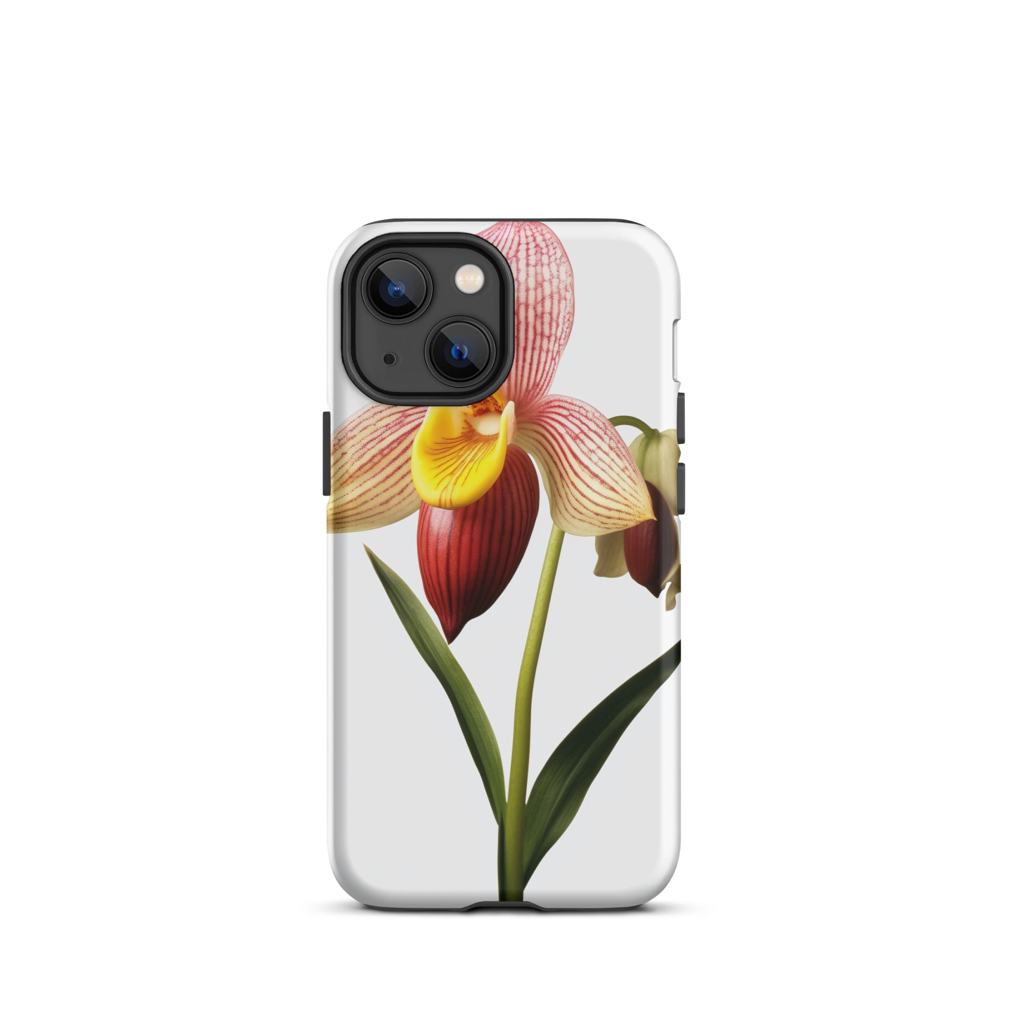Ladys Slipper Orchid Flower iPhone Case by Visual Verse - Image 16