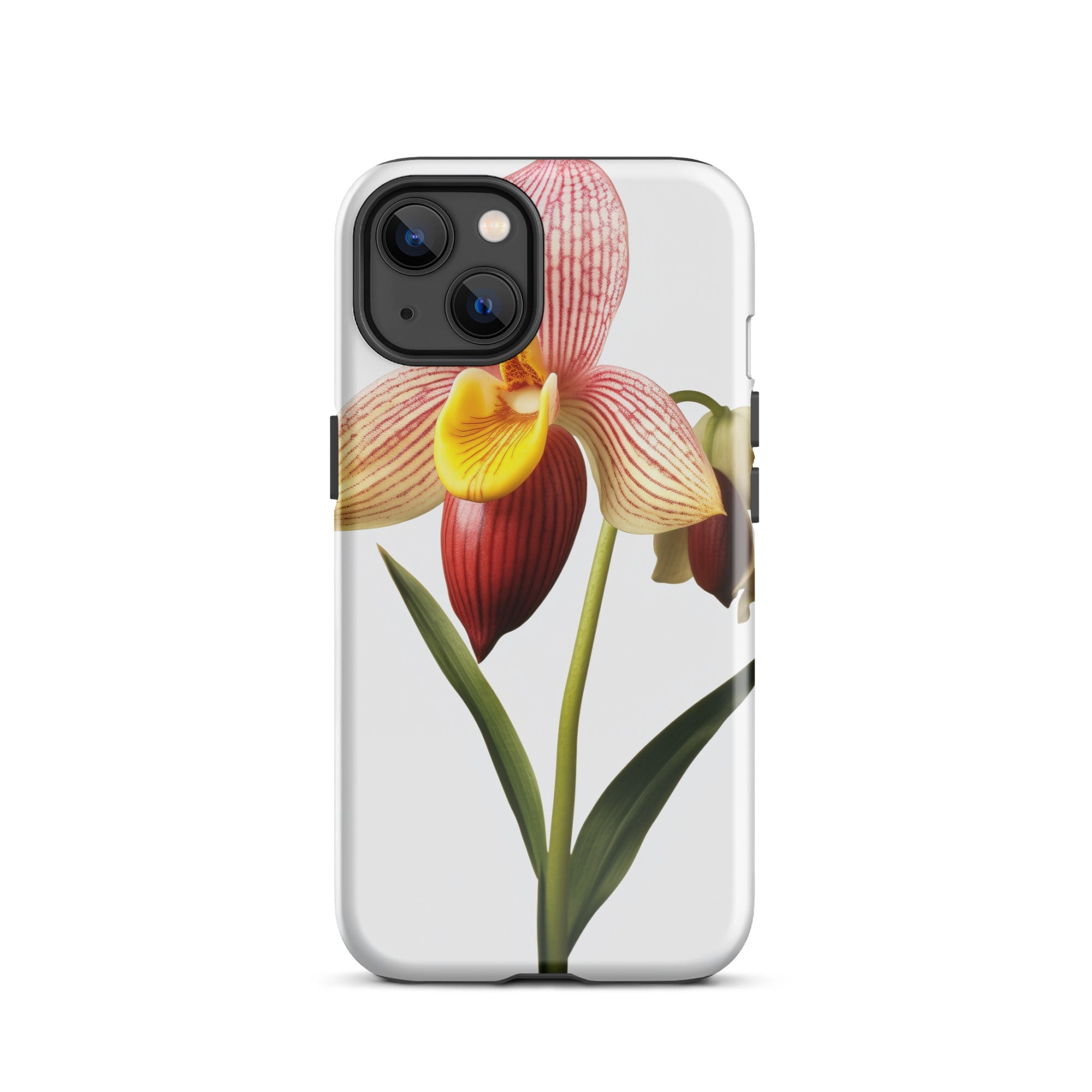 Ladys Slipper Orchid Flower iPhone Case by Visual Verse - Image 17