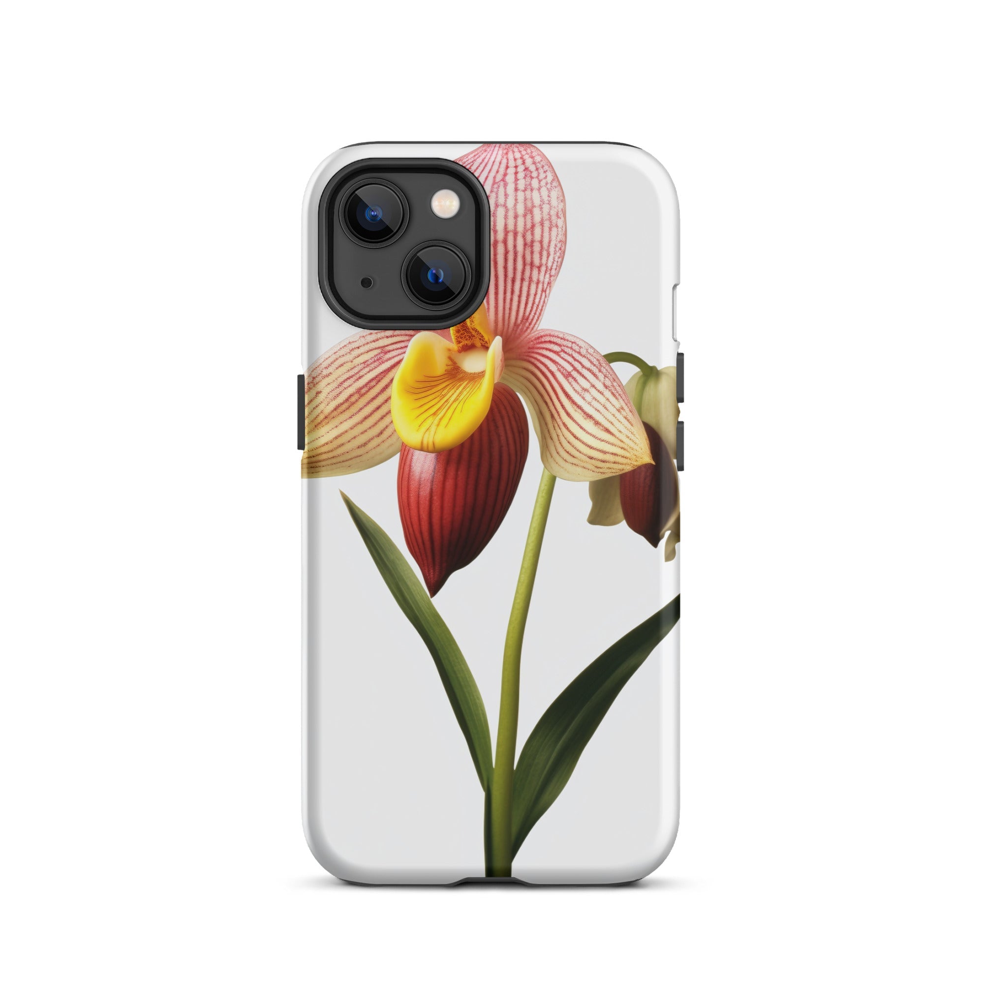 Ladys Slipper Orchid Flower iPhone Case by Visual Verse - Image 18