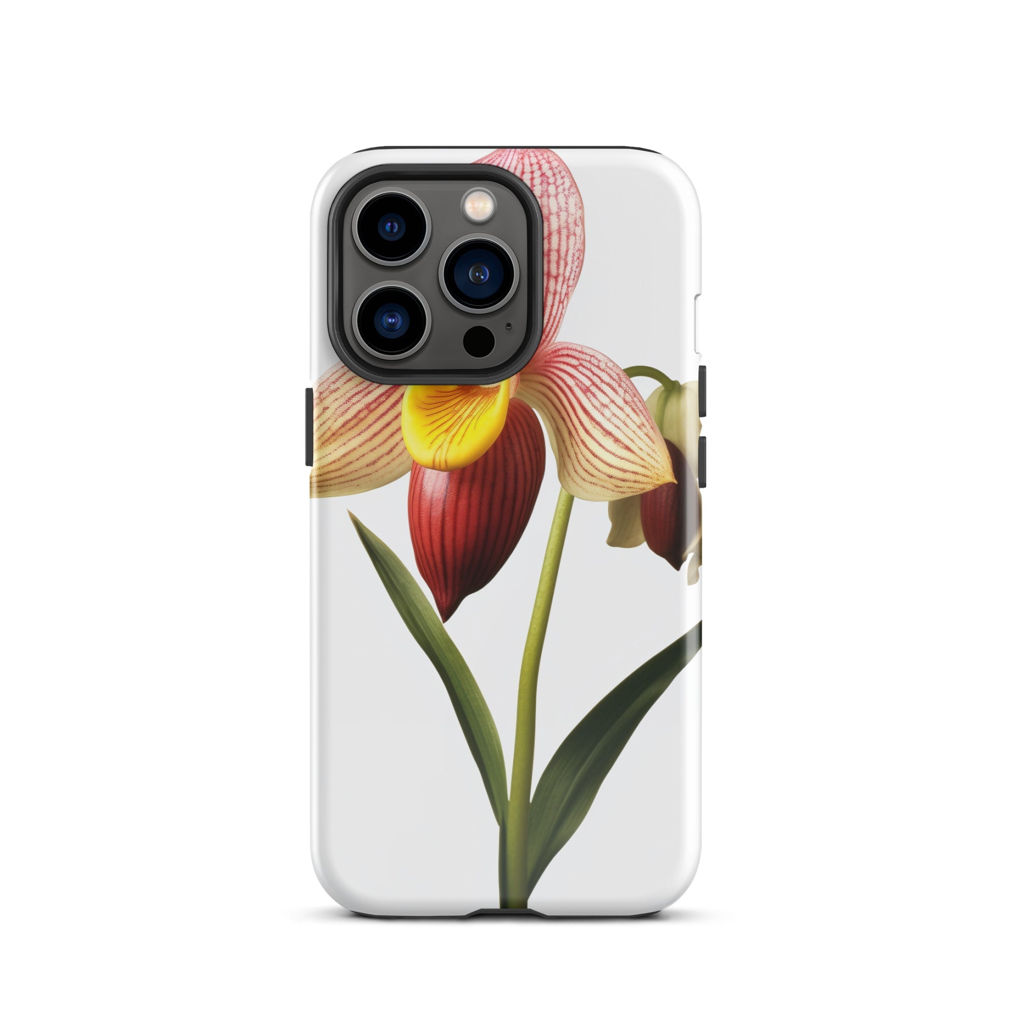 Ladys Slipper Orchid Flower iPhone Case by Visual Verse - Image 19