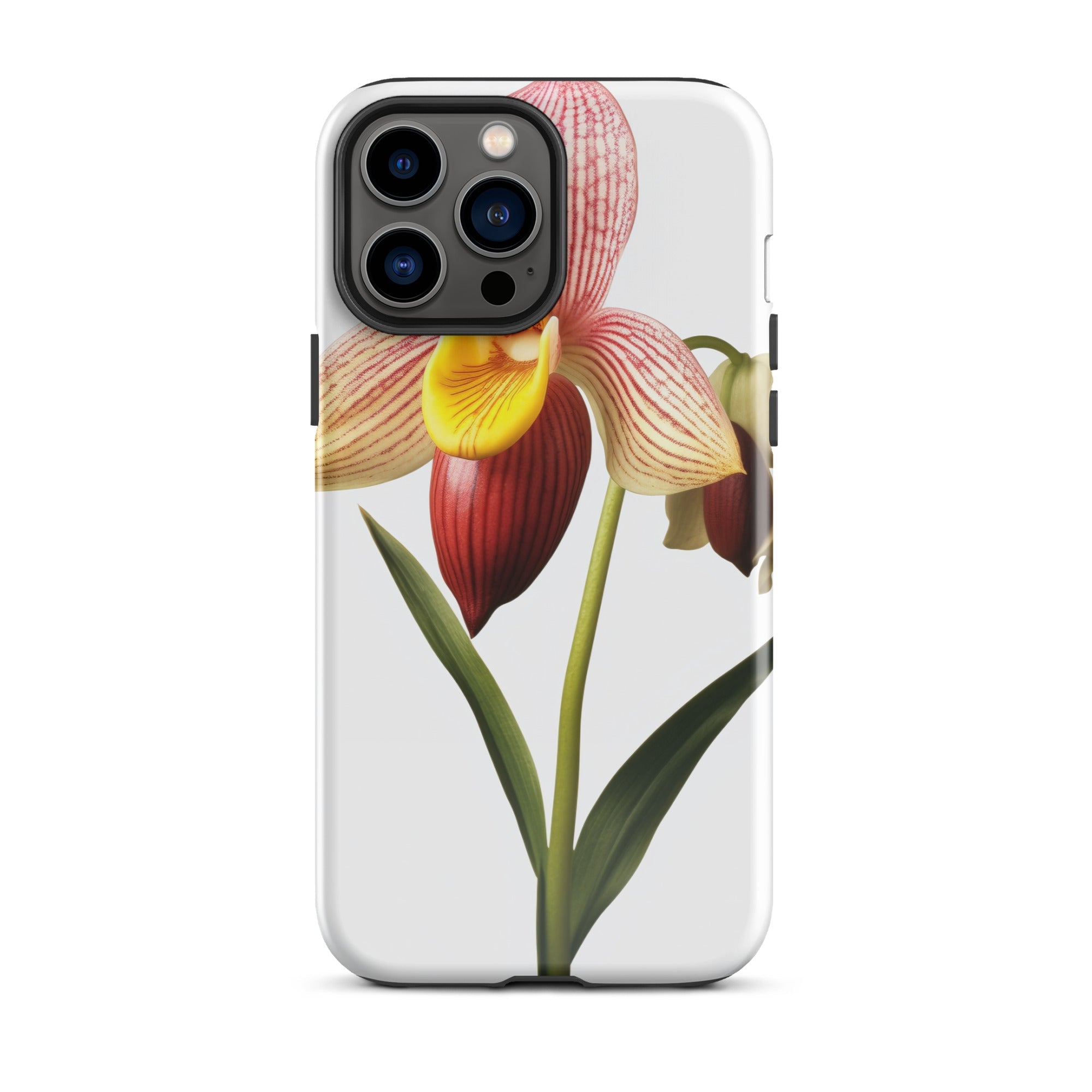 Ladys Slipper Orchid Flower iPhone Case by Visual Verse - Image 21
