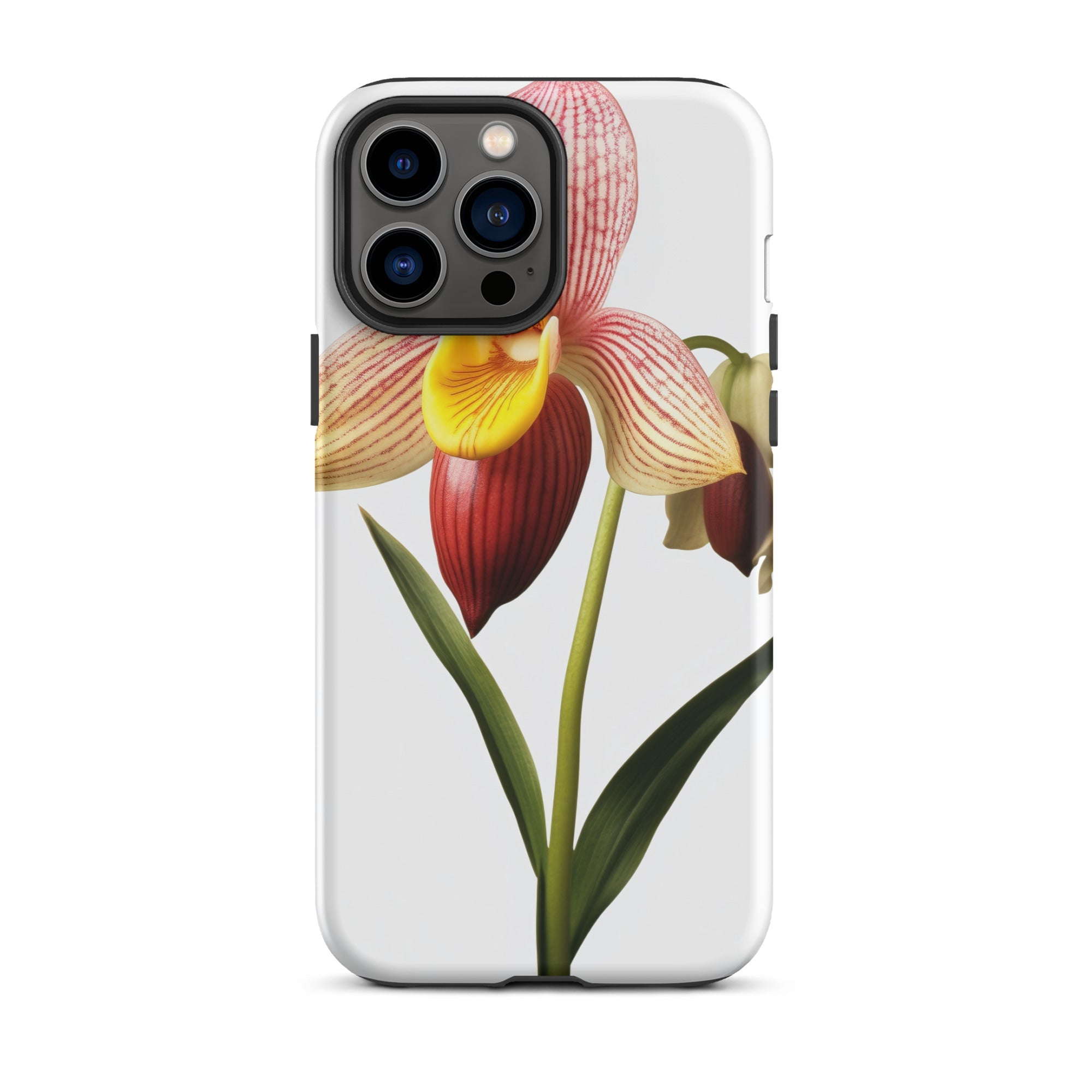 Ladys Slipper Orchid Flower iPhone Case by Visual Verse - Image 22