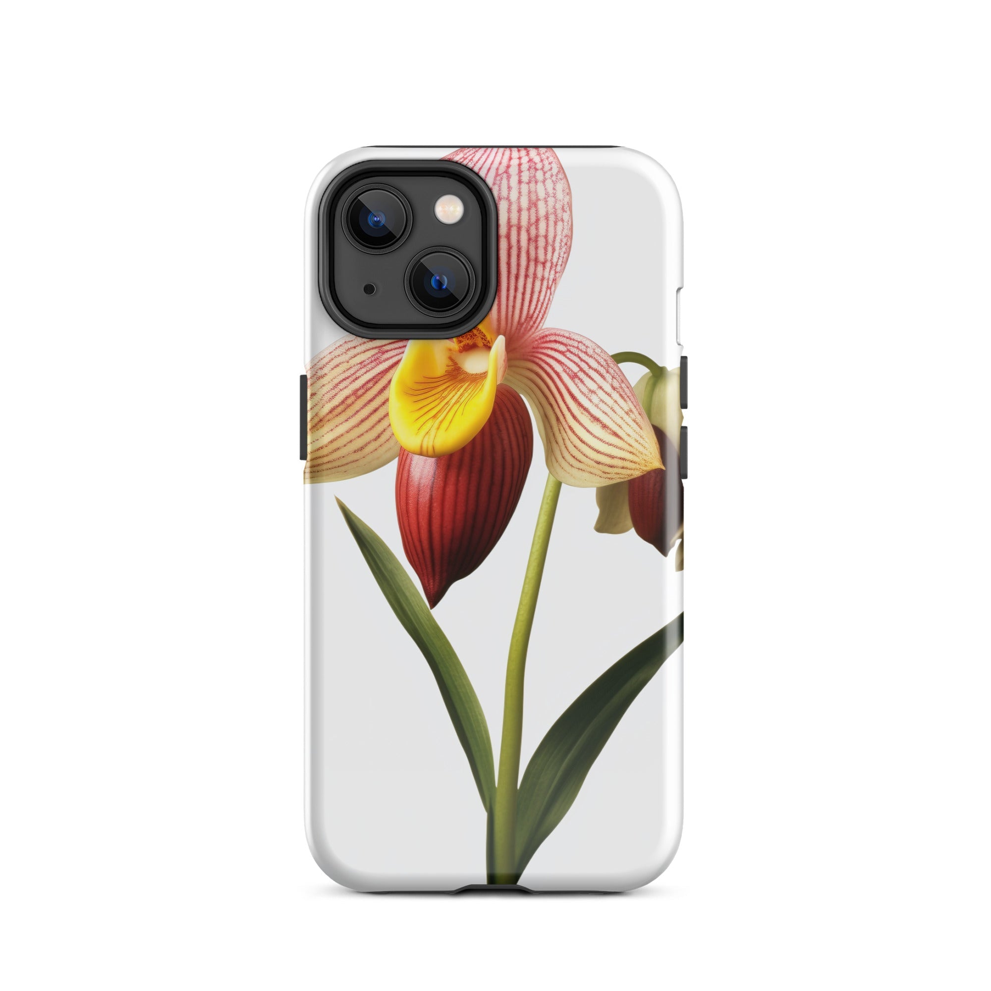 Ladys Slipper Orchid Flower iPhone Case by Visual Verse - Image 23
