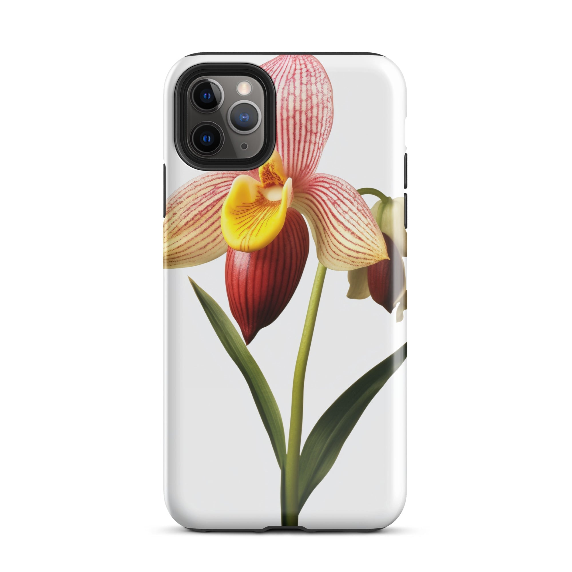 Ladys Slipper Orchid Flower iPhone Case by Visual Verse - Image 5