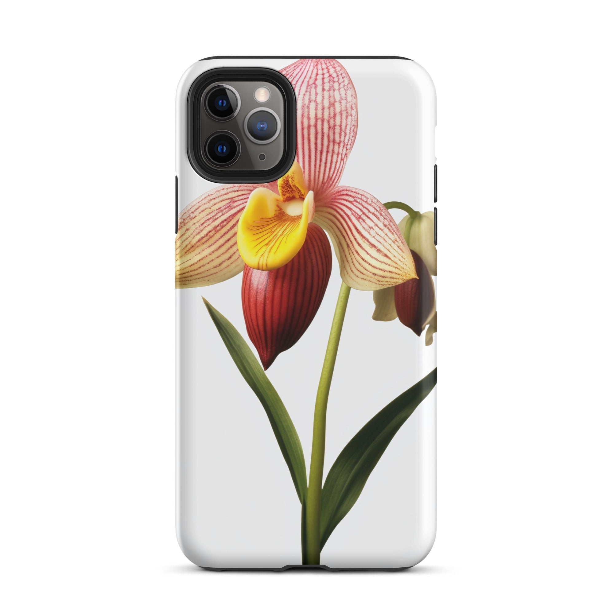 Ladys Slipper Orchid Flower iPhone Case by Visual Verse - Image 6
