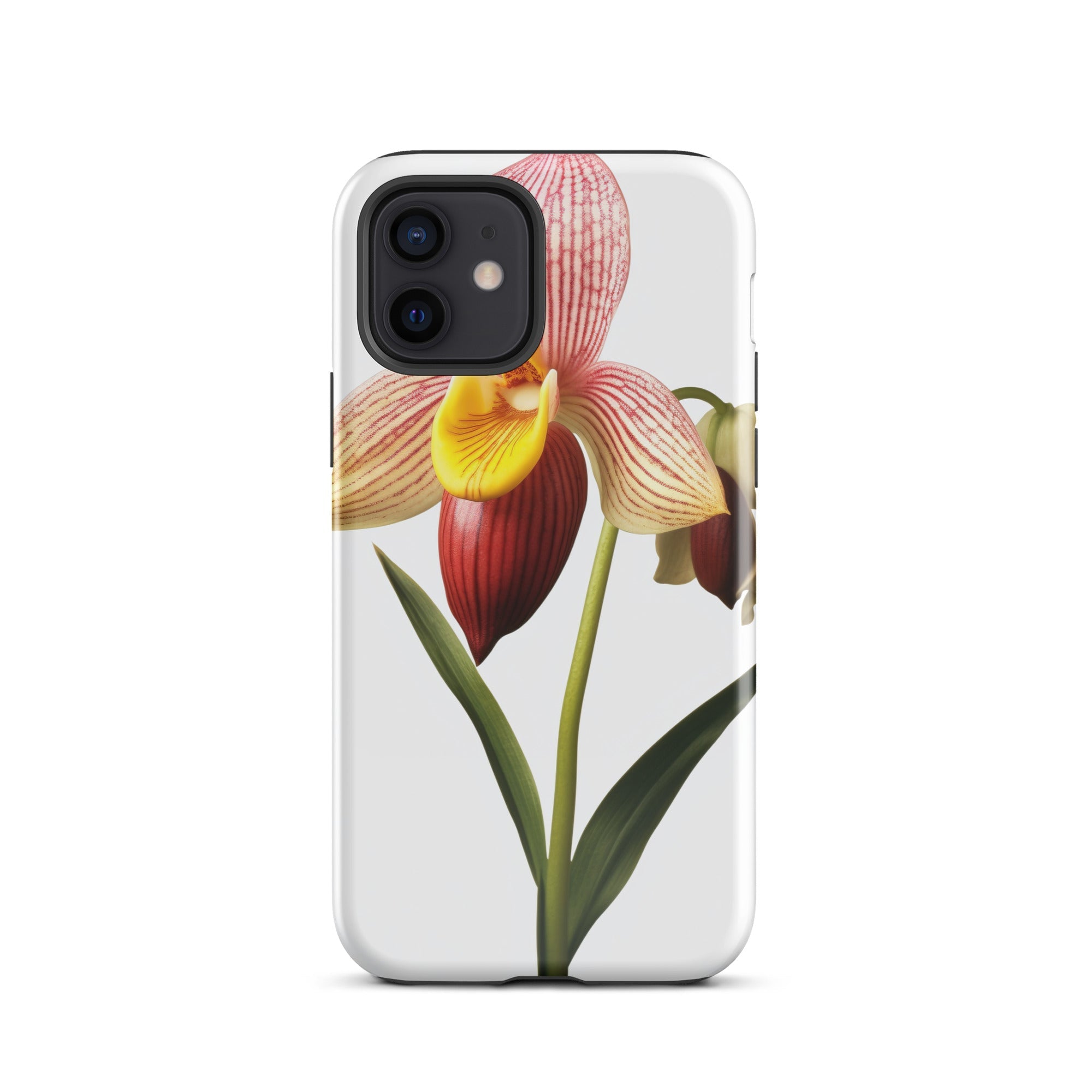 Ladys Slipper Orchid Flower iPhone Case by Visual Verse - Image 9
