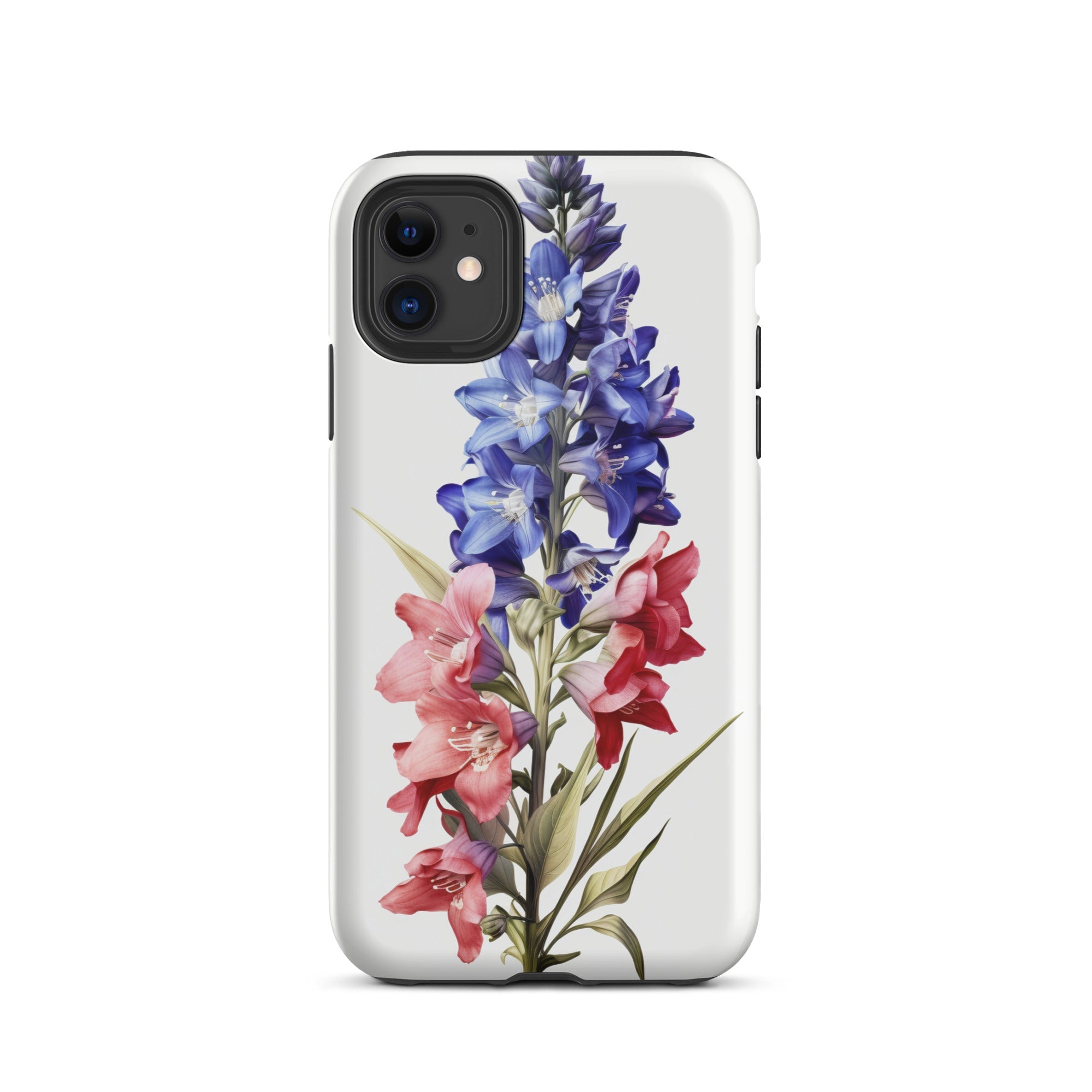 Larkspur Flower iPhone Case by Visual Verse - Image 2