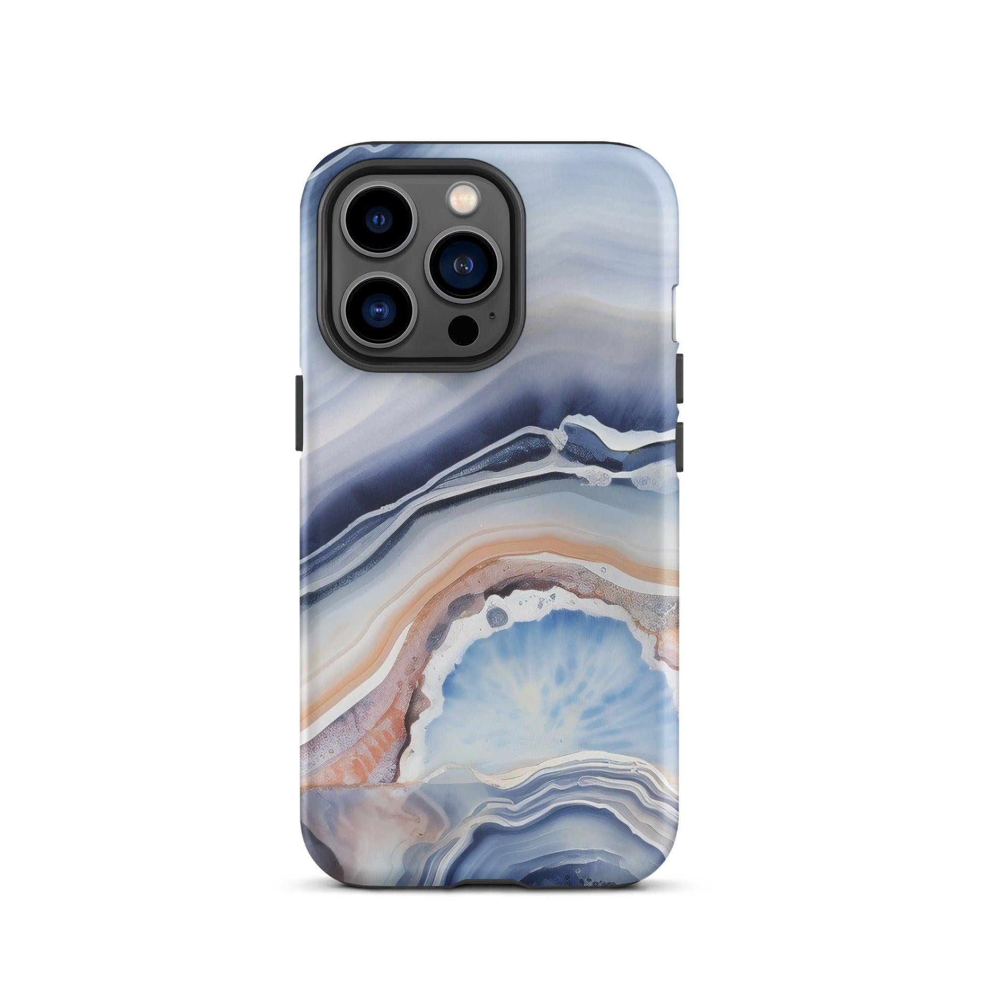 Light Blue Agate Rock iPhone Case by Visual Verse - Image 20