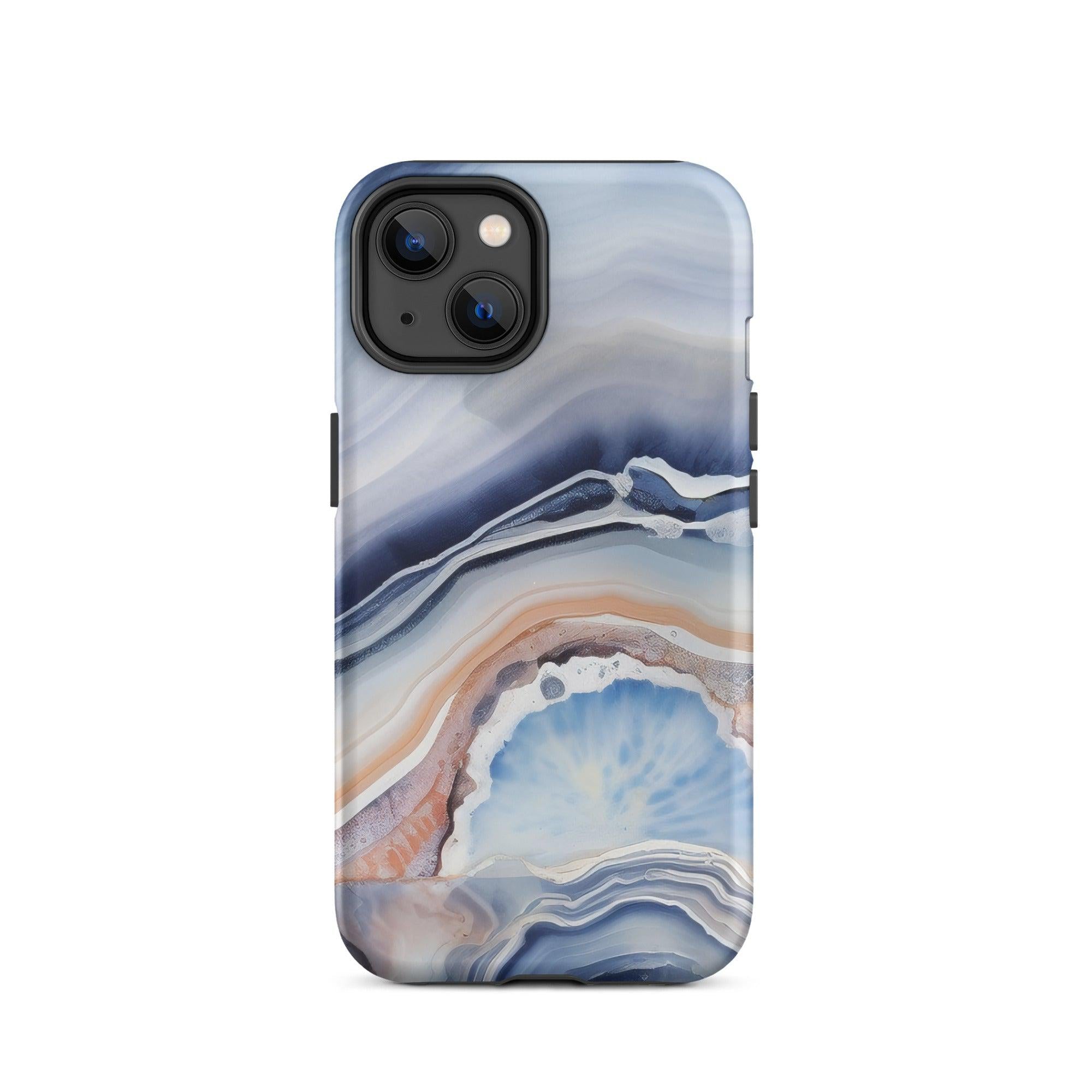 Light Blue Agate Rock iPhone Case by Visual Verse - Image 24