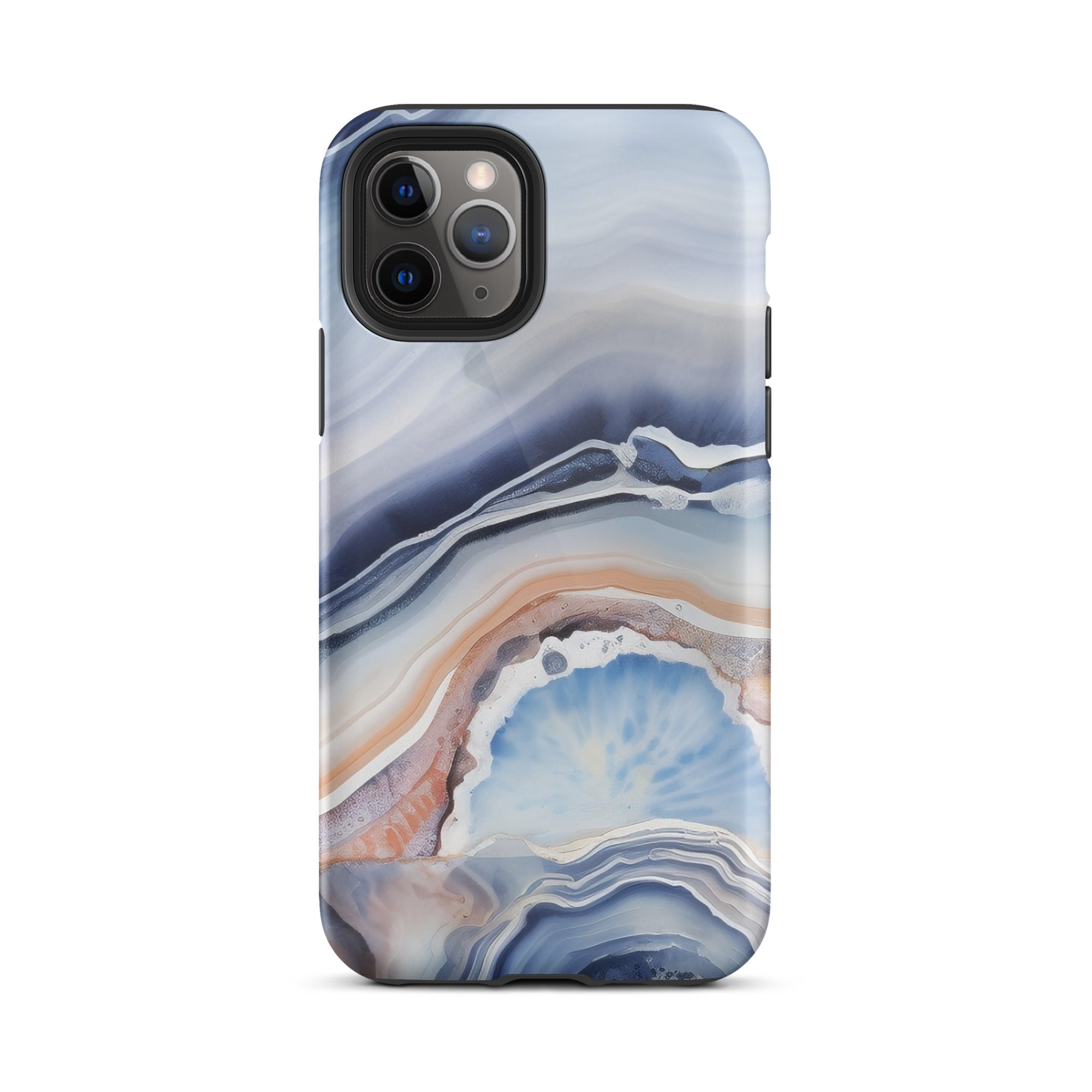 Light Blue Agate Rock iPhone Case by Visual Verse - Image 3