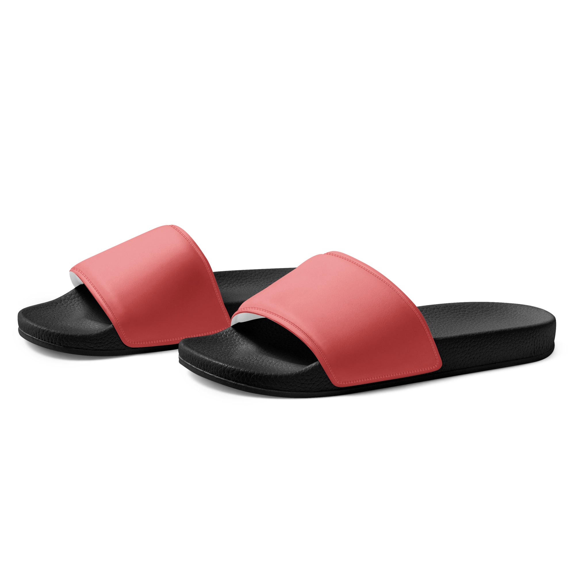 Light Coral Color Women's Slides by Visual Verse - Image 3