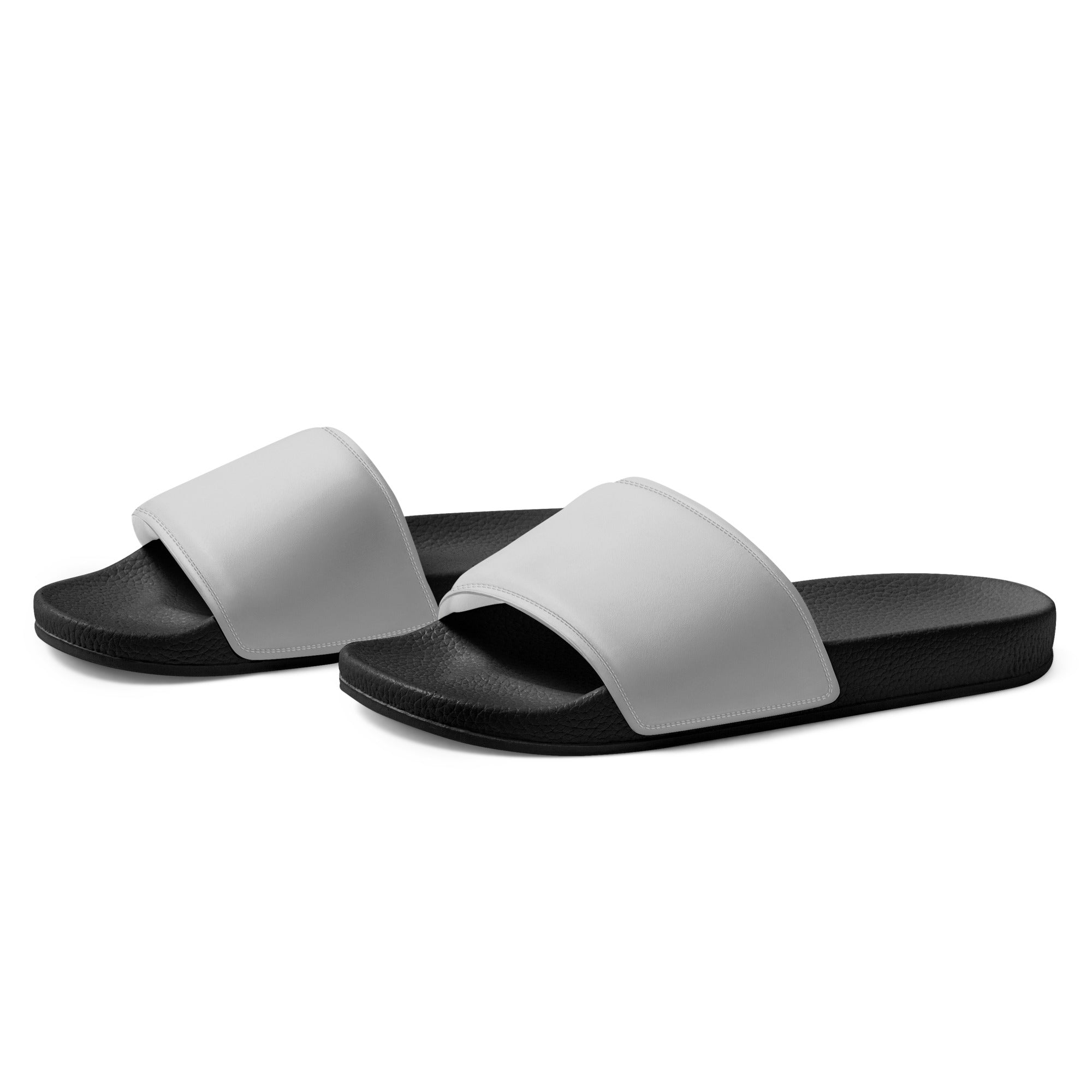 Light Gray Color Men's Slides by Visual Verse - Image 3