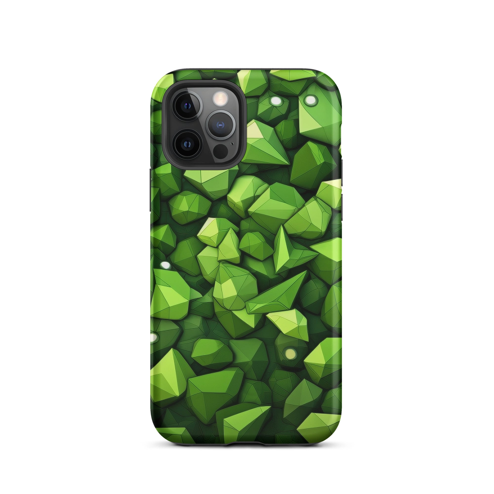 Light Green Rocks Abstract iPhone Case by Visual Verse - Image 12