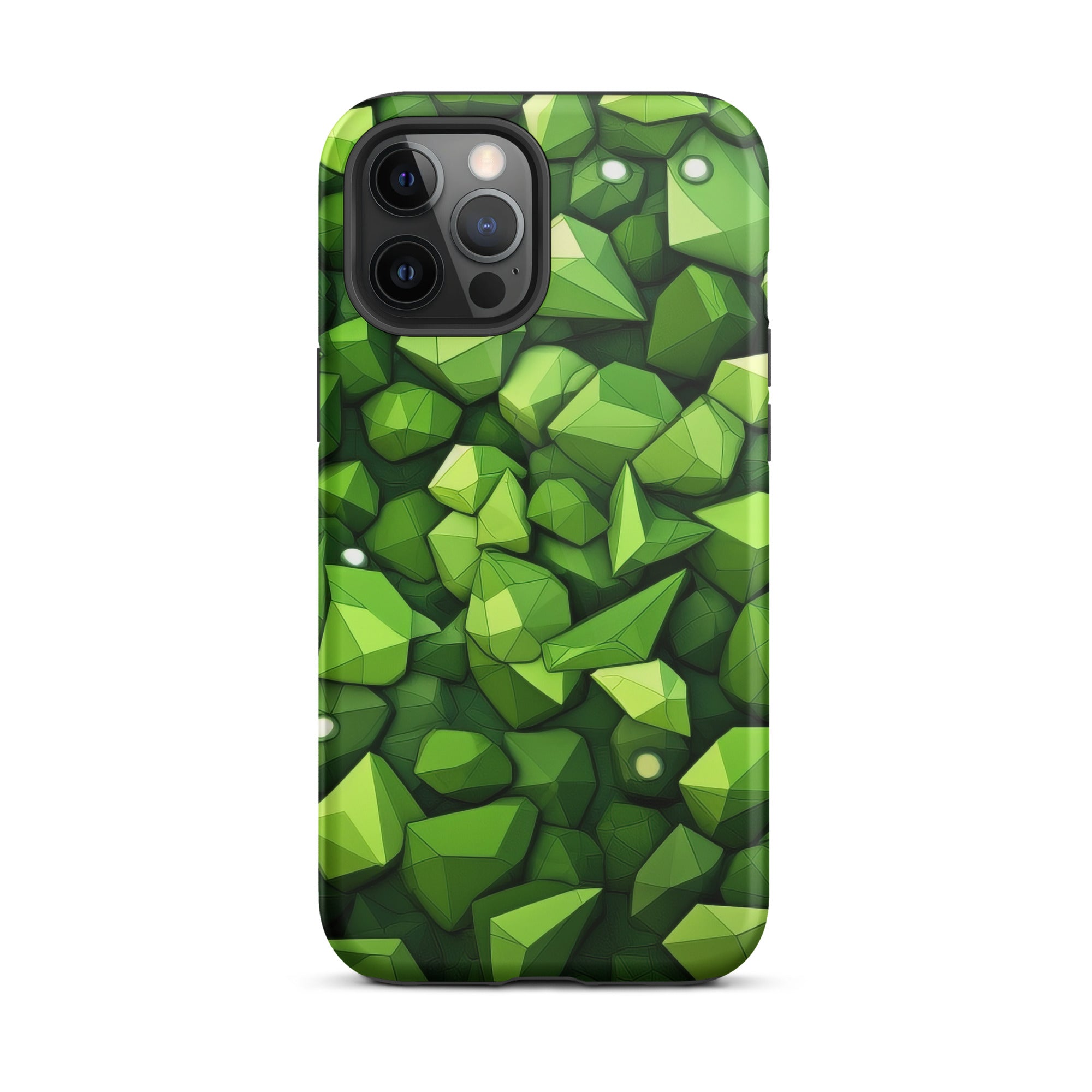Light Green Rocks Abstract iPhone Case by Visual Verse - Image 13