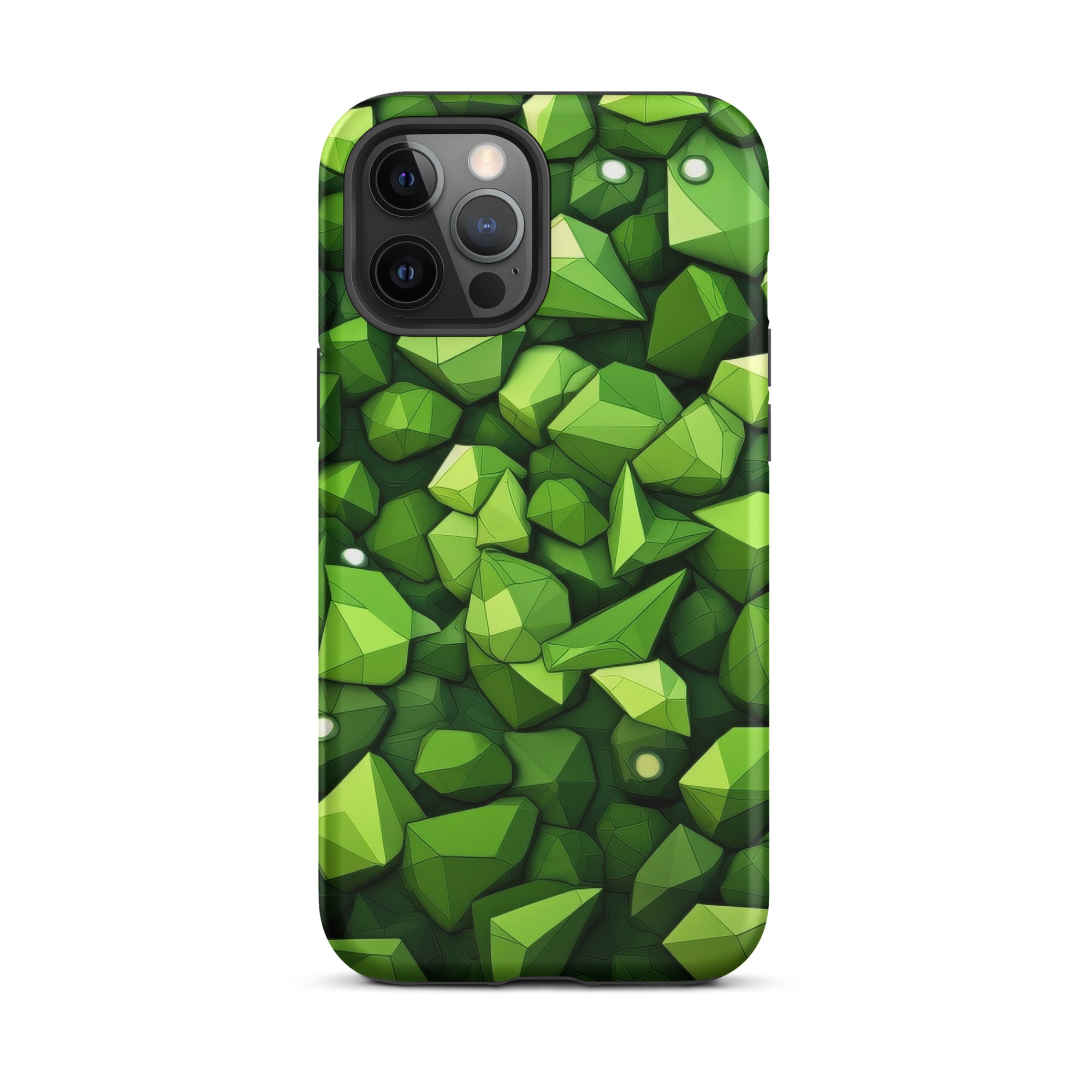 Light Green Rocks Abstract iPhone Case by Visual Verse - Image 14