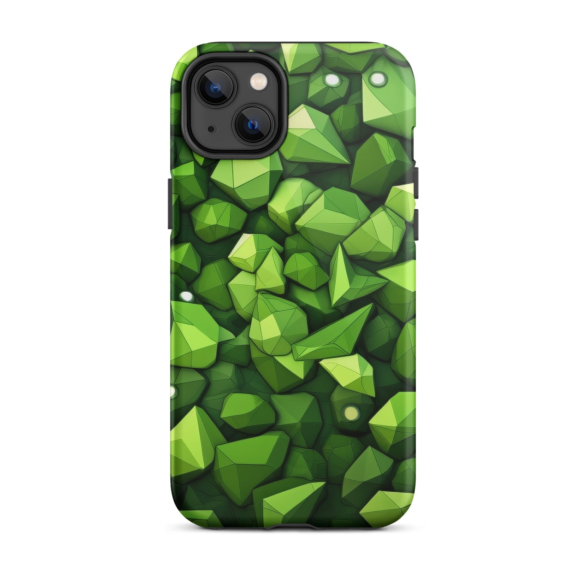 Light Green Rocks Abstract iPhone Case by Visual Verse - Image 25