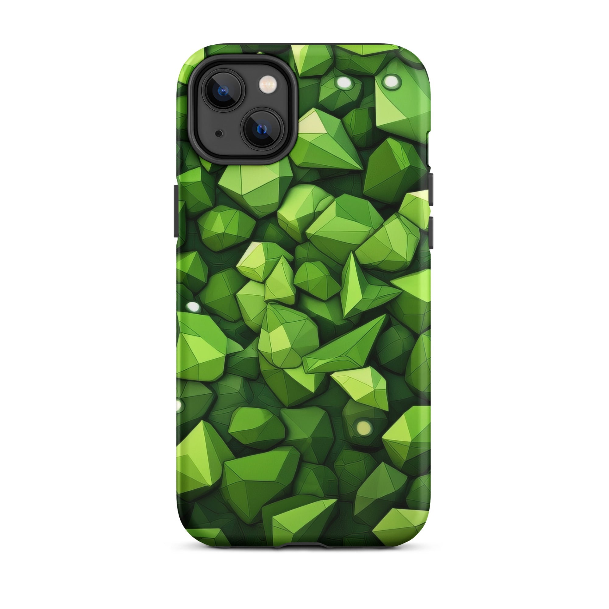 Light Green Rocks Abstract iPhone Case by Visual Verse - Image 26