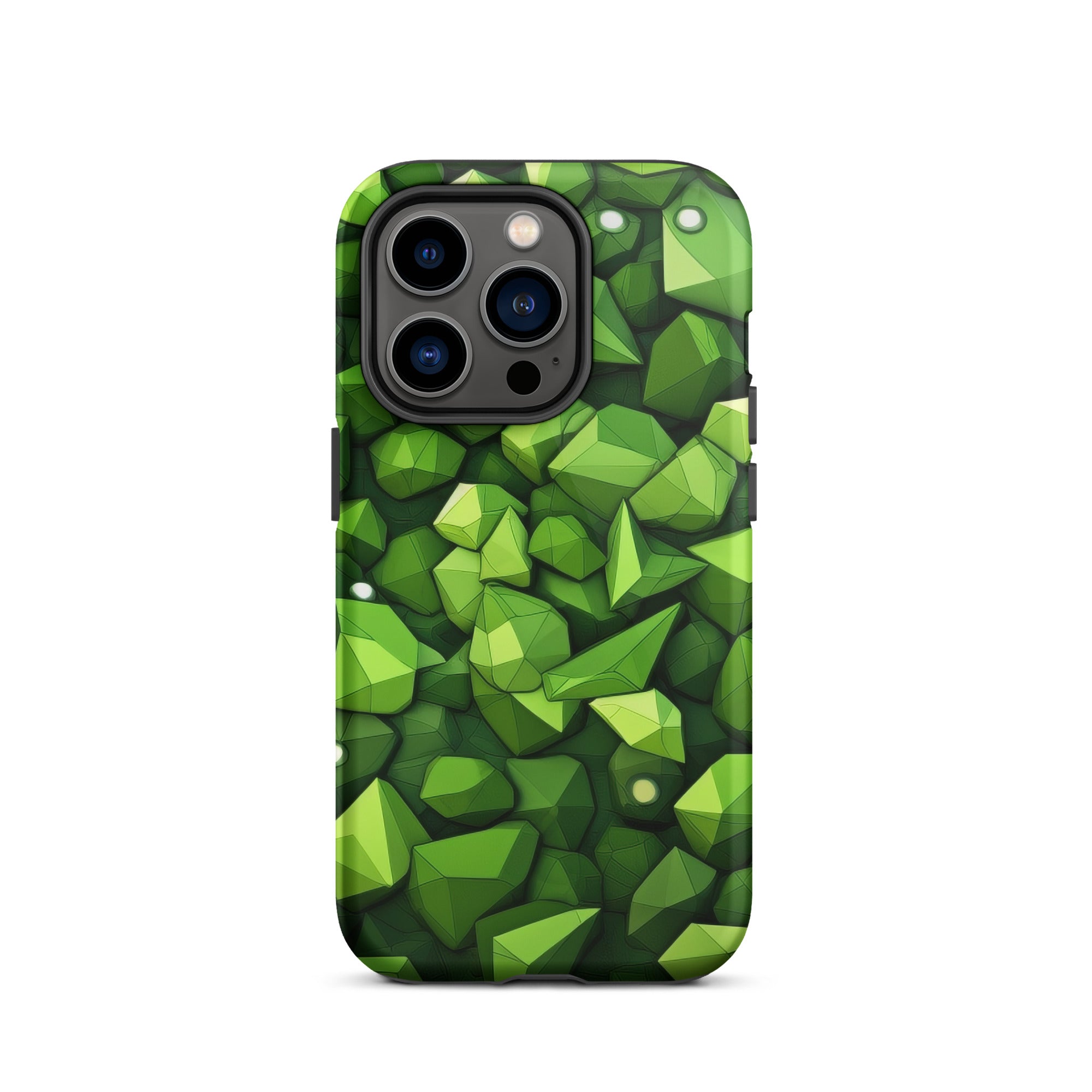 Light Green Rocks Abstract iPhone Case by Visual Verse - Image 27