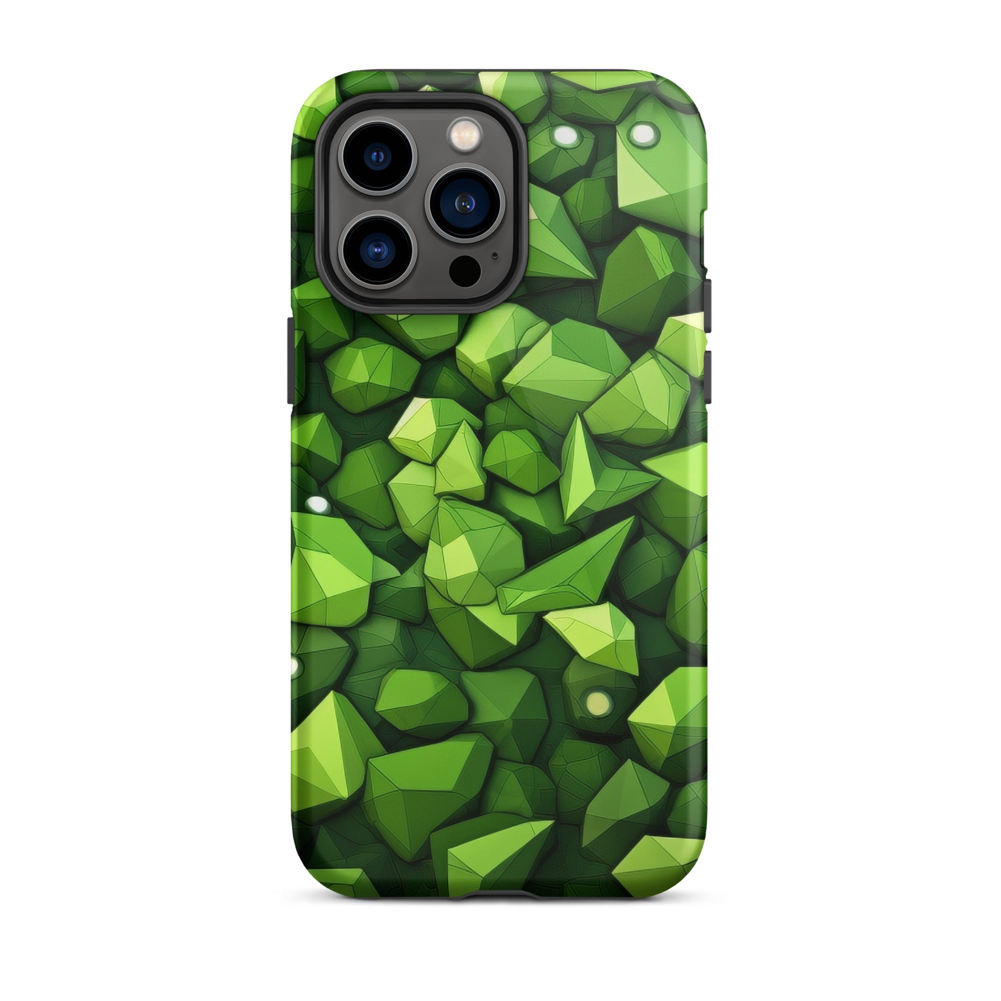 Light Green Rocks Abstract iPhone Case by Visual Verse - Image 29