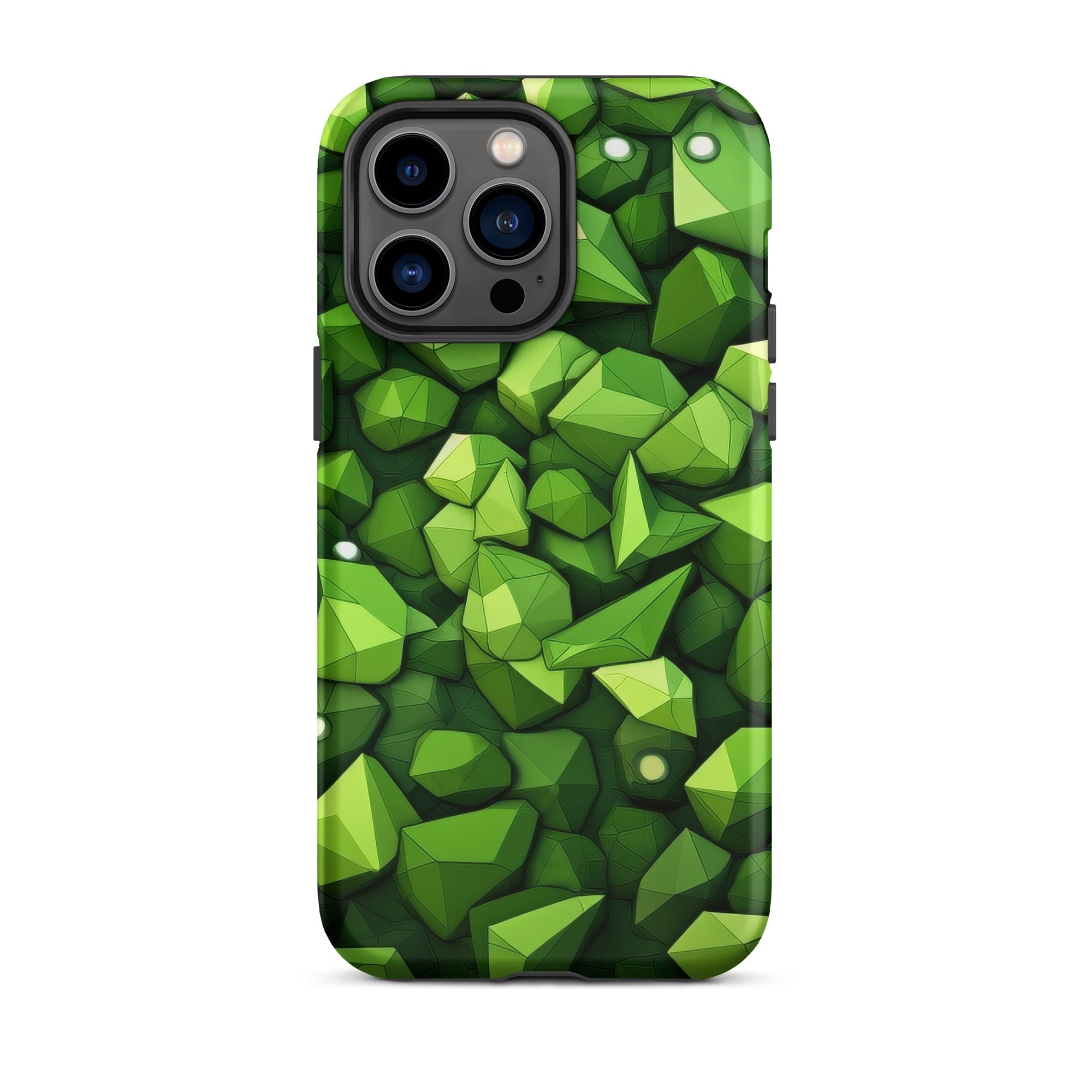 Light Green Rocks Abstract iPhone Case by Visual Verse - Image 30