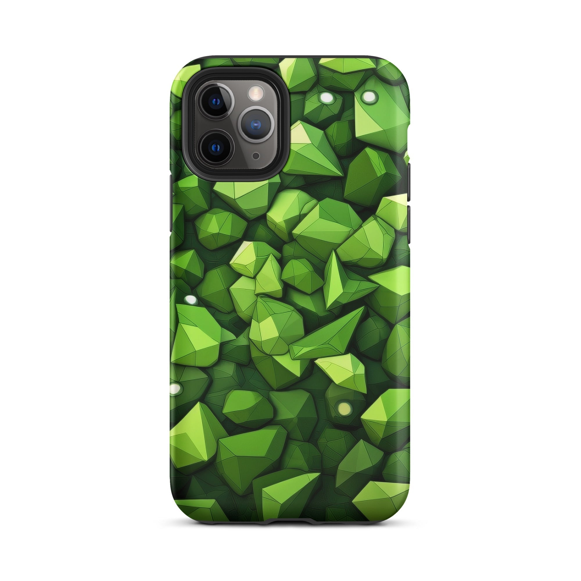 Light Green Rocks Abstract iPhone Case by Visual Verse - Image 4