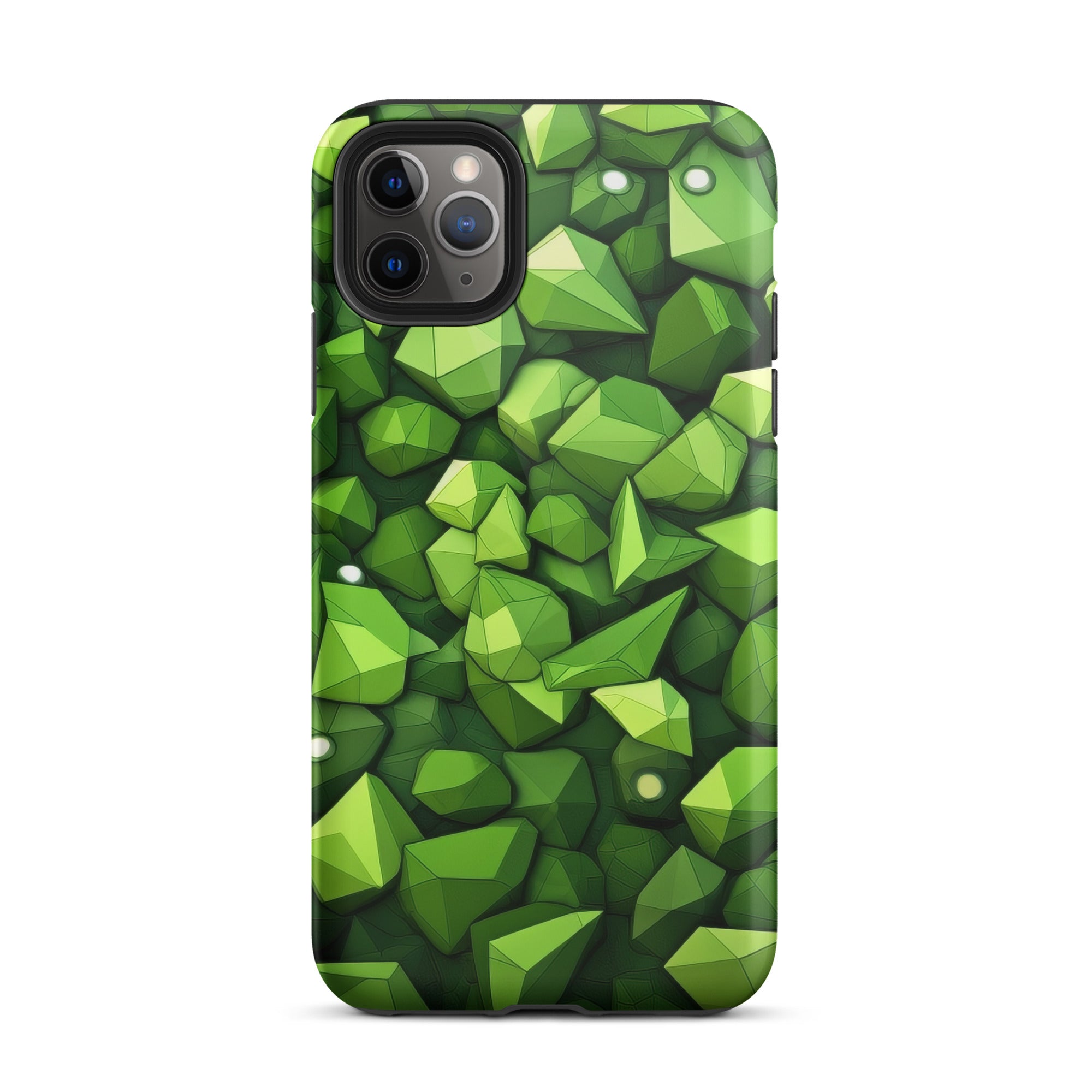 Light Green Rocks Abstract iPhone Case by Visual Verse - Image 5
