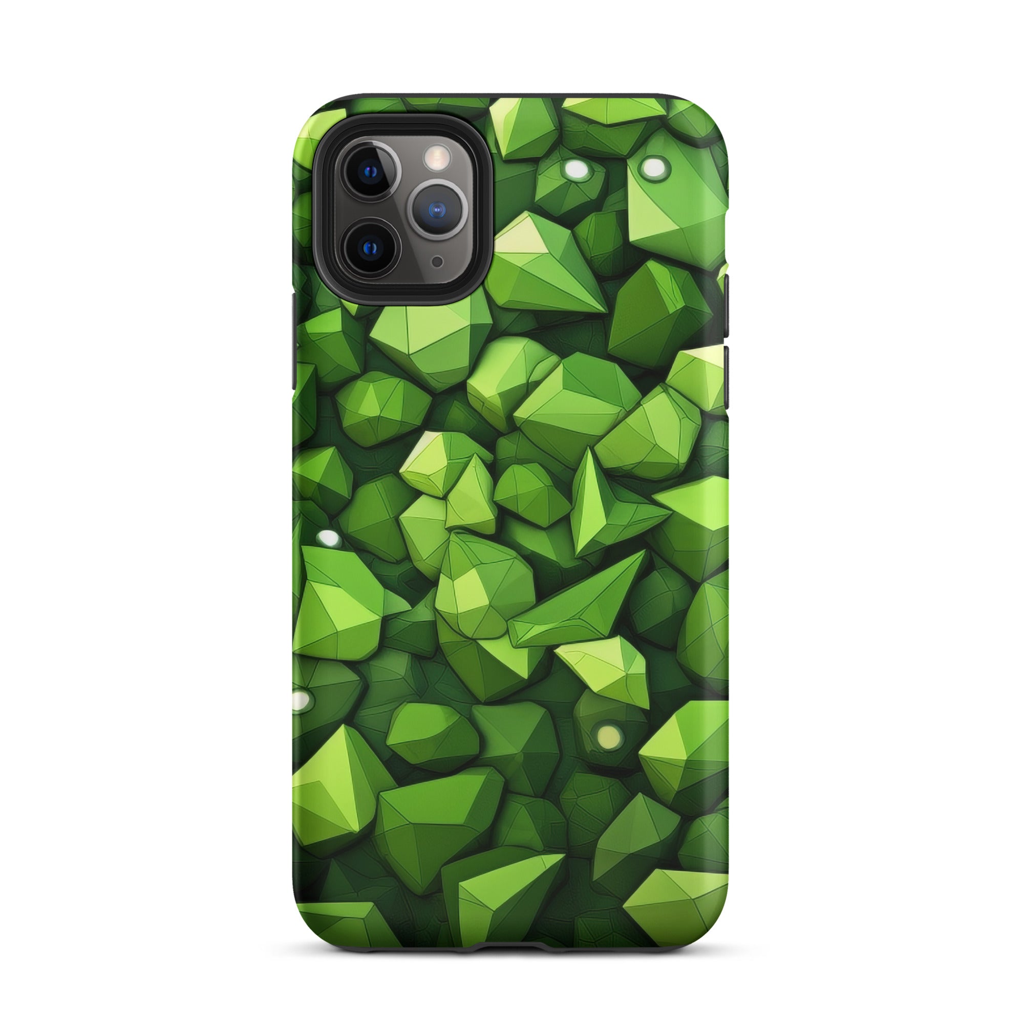 Light Green Rocks Abstract iPhone Case by Visual Verse - Image 6