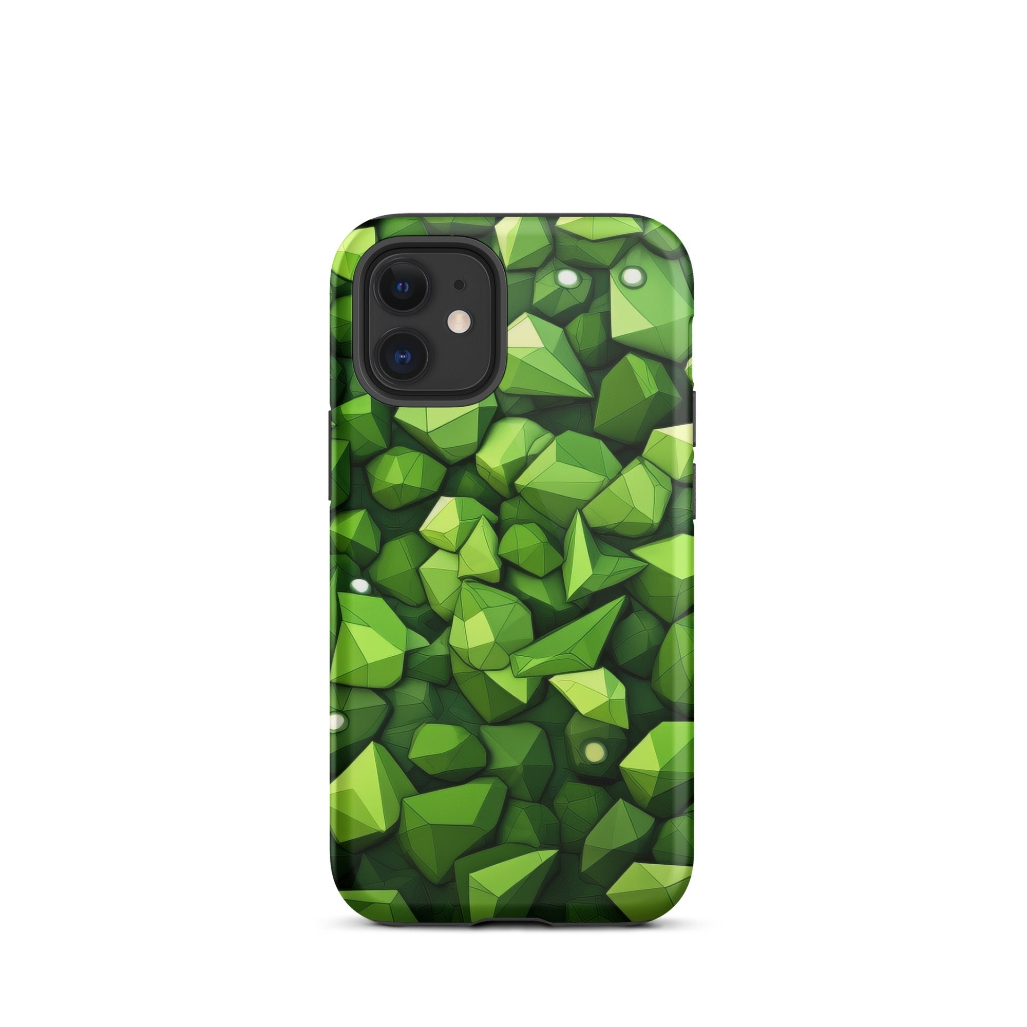 Light Green Rocks Abstract iPhone Case by Visual Verse - Image 7
