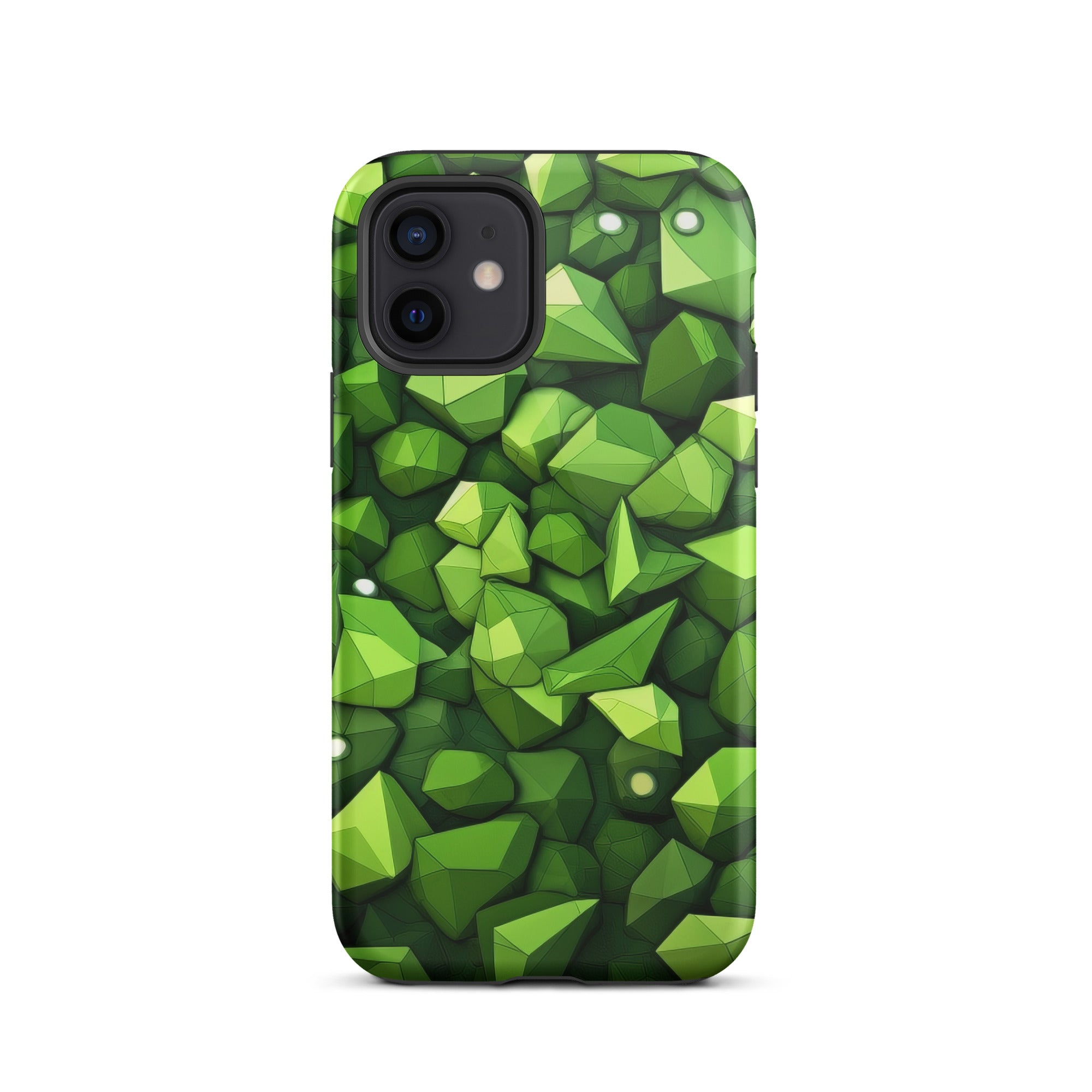 Light Green Rocks Abstract iPhone Case by Visual Verse - Image 9