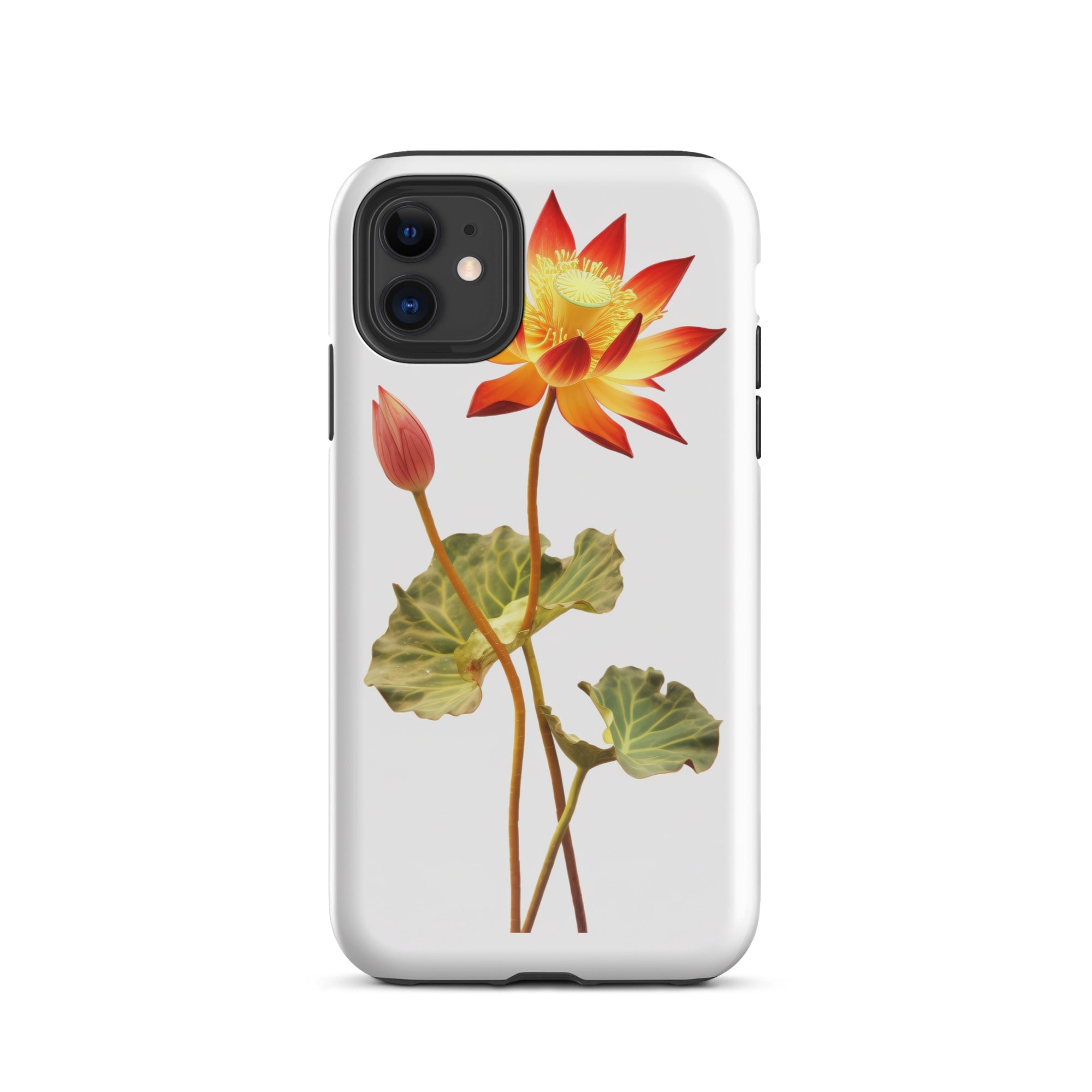 Lotus Vine Flower iPhone Case by Visual Verse - Image 1