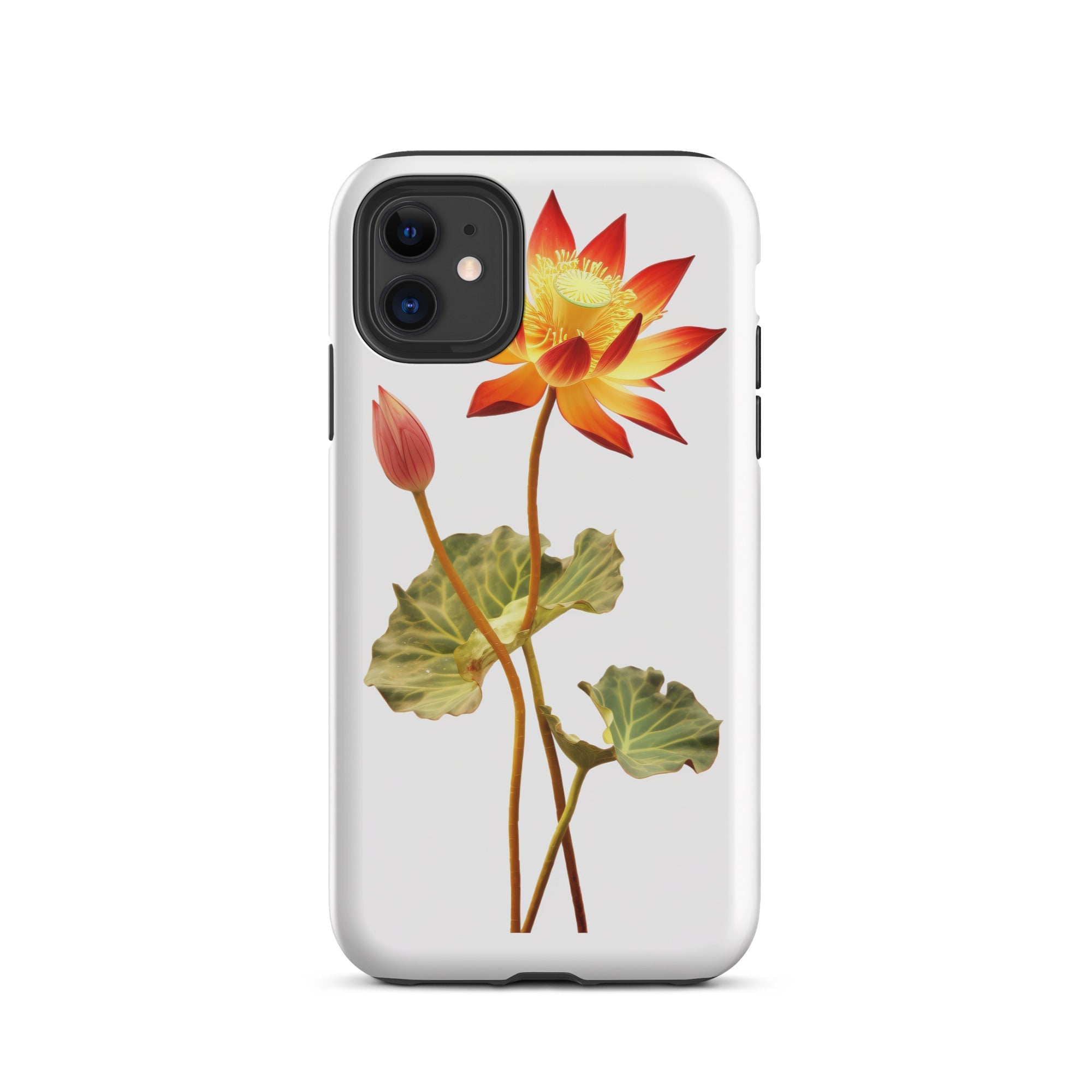 Lotus Vine Flower iPhone Case by Visual Verse - Image 2
