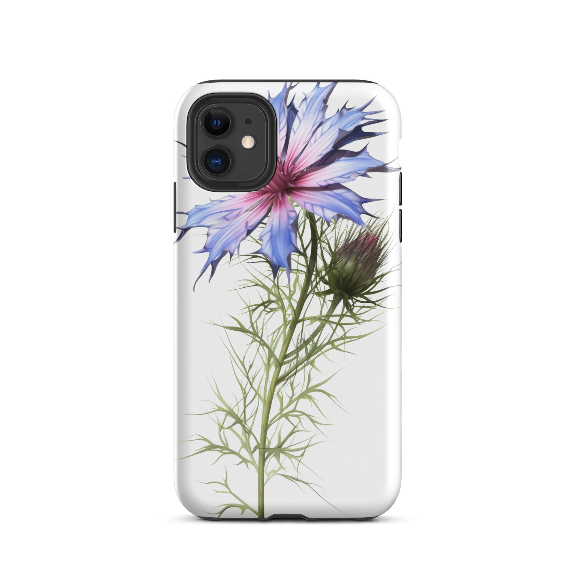 Love In A Mist Flower iPhone Case by Visual Verse - Image 1
