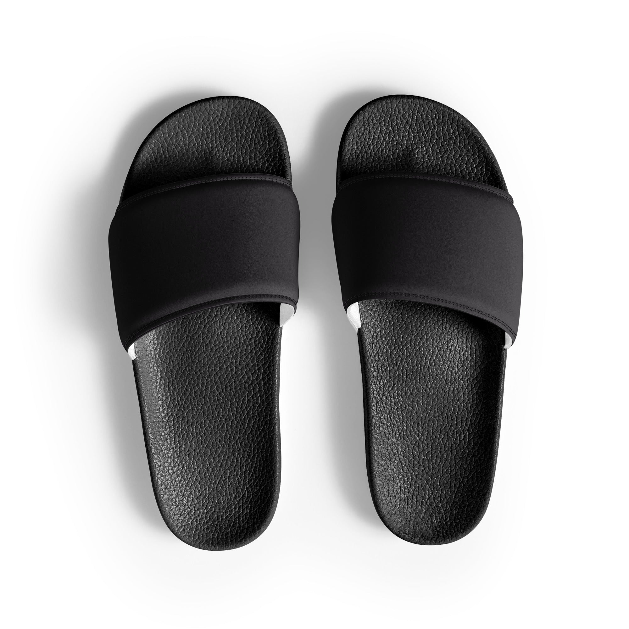 Magentaish Black Color Men's Slides by Visual Verse - Image 1