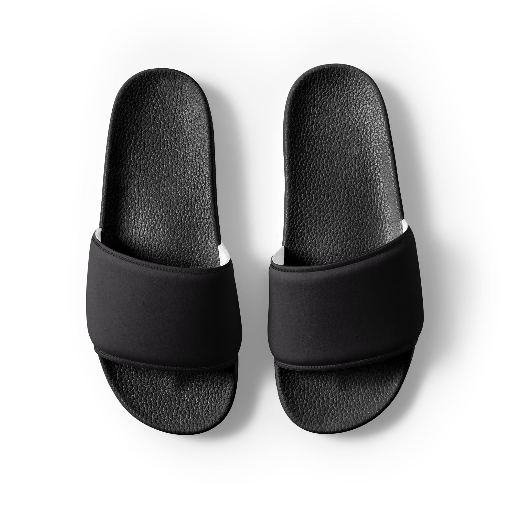 Magentaish Black Color Men's Slides by Visual Verse - Image 2