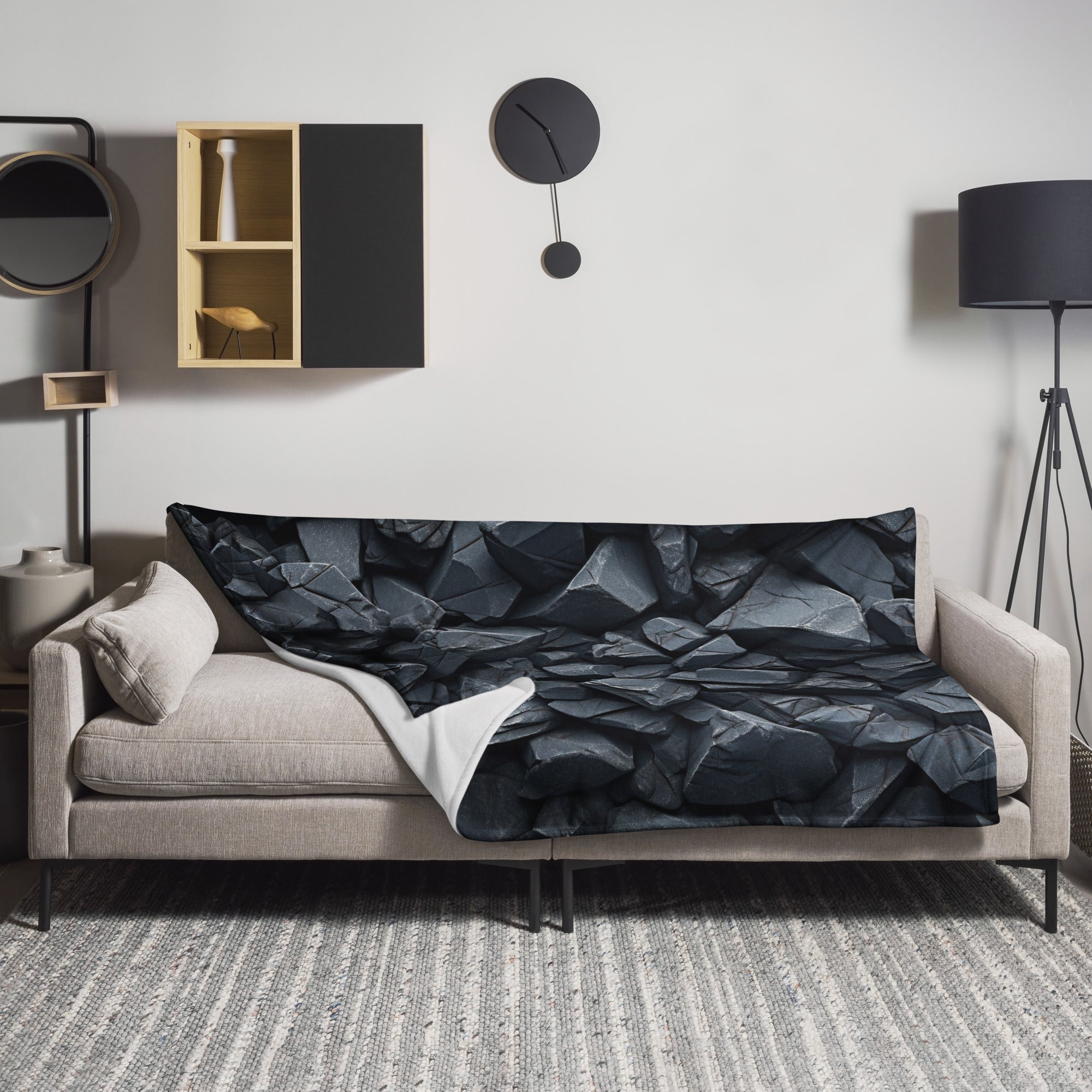 Magnetite Rock Blanket by Visual Verse - Image 1