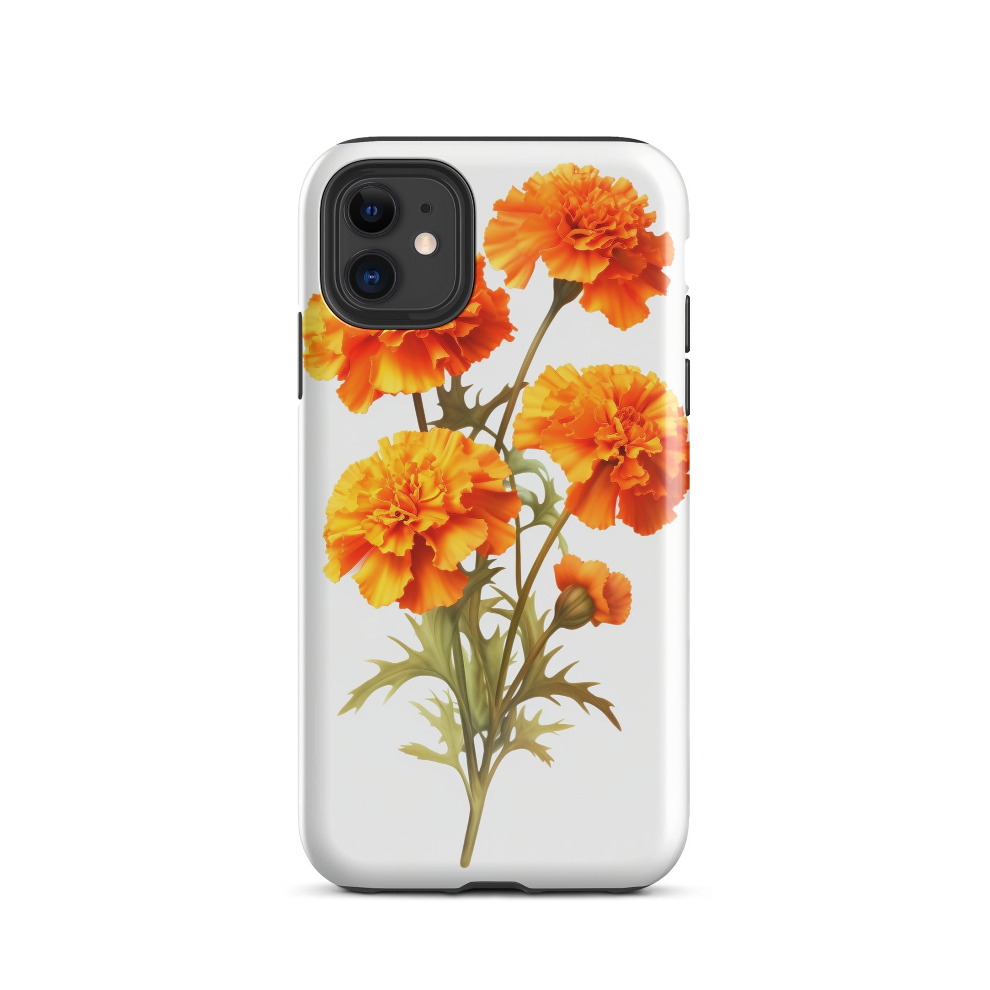 Marigold Flower iPhone Case by Visual Verse - Image 1