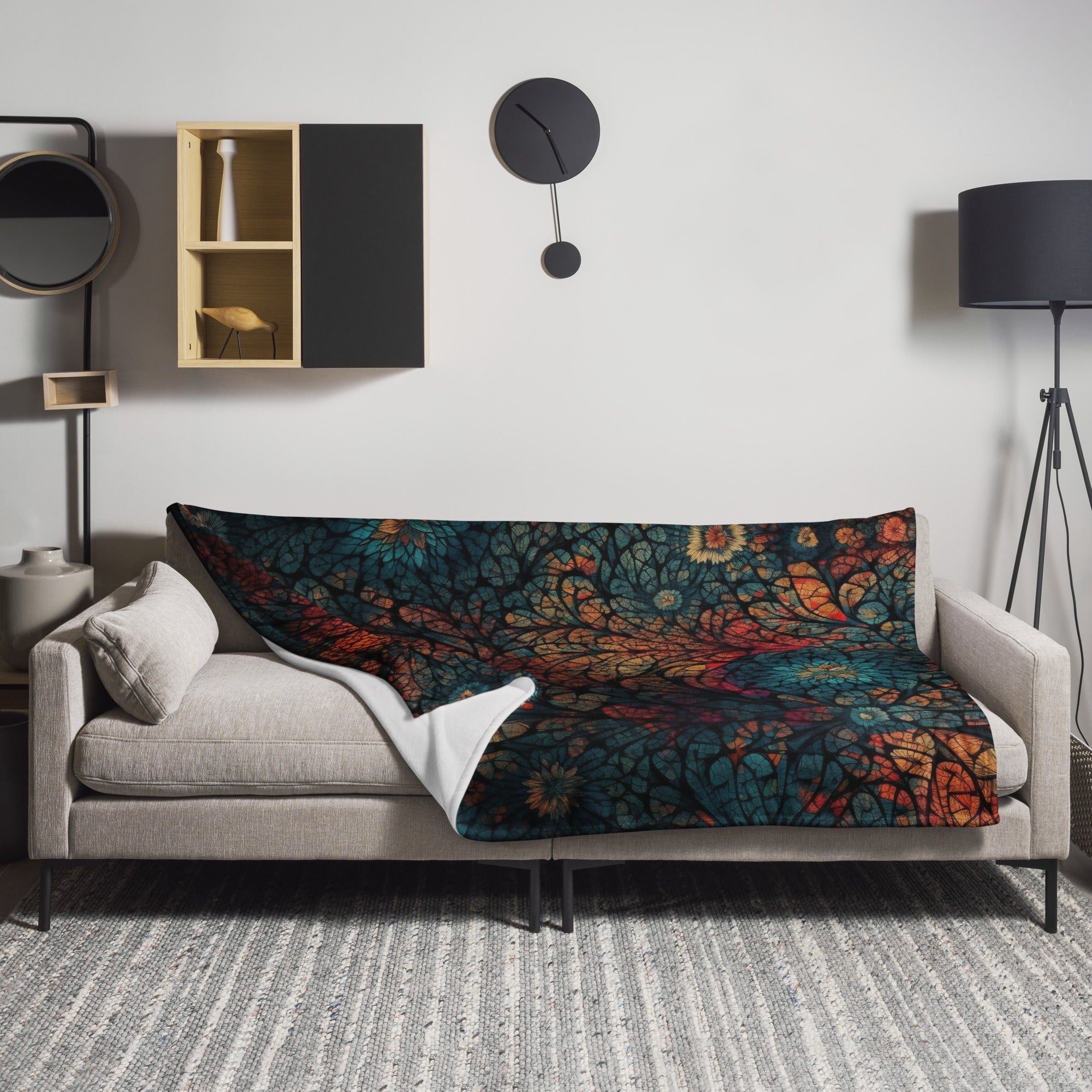 Mesmerizing Tycho Supernova Polyester Blanket by Visual Verse - Image 1