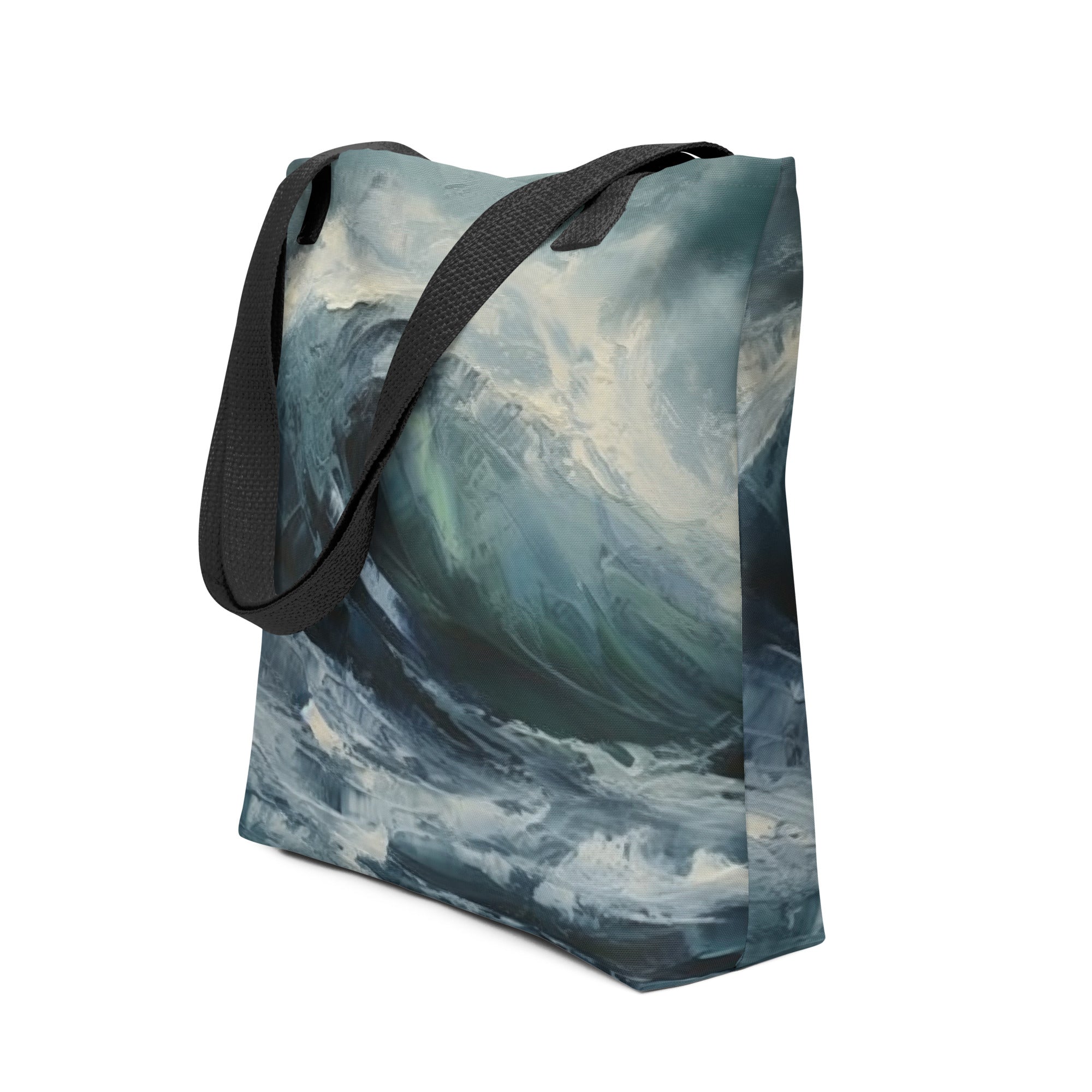 Moody Seascape Tote Bag by Visual Verse - Image 1