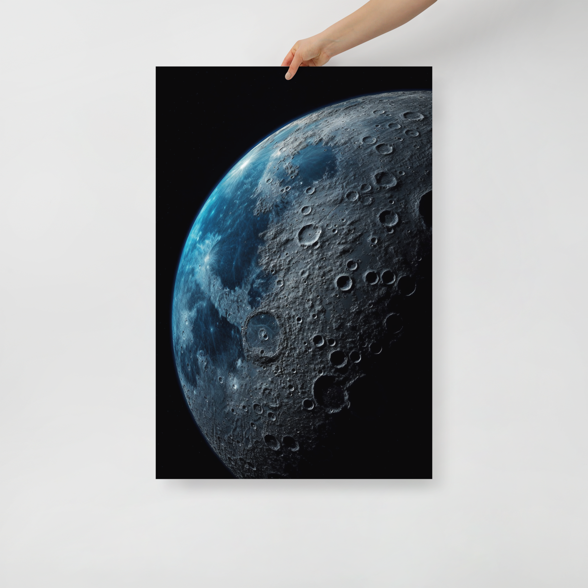 Moonlit Serenity Art Poster by Visual Verse - Image 1