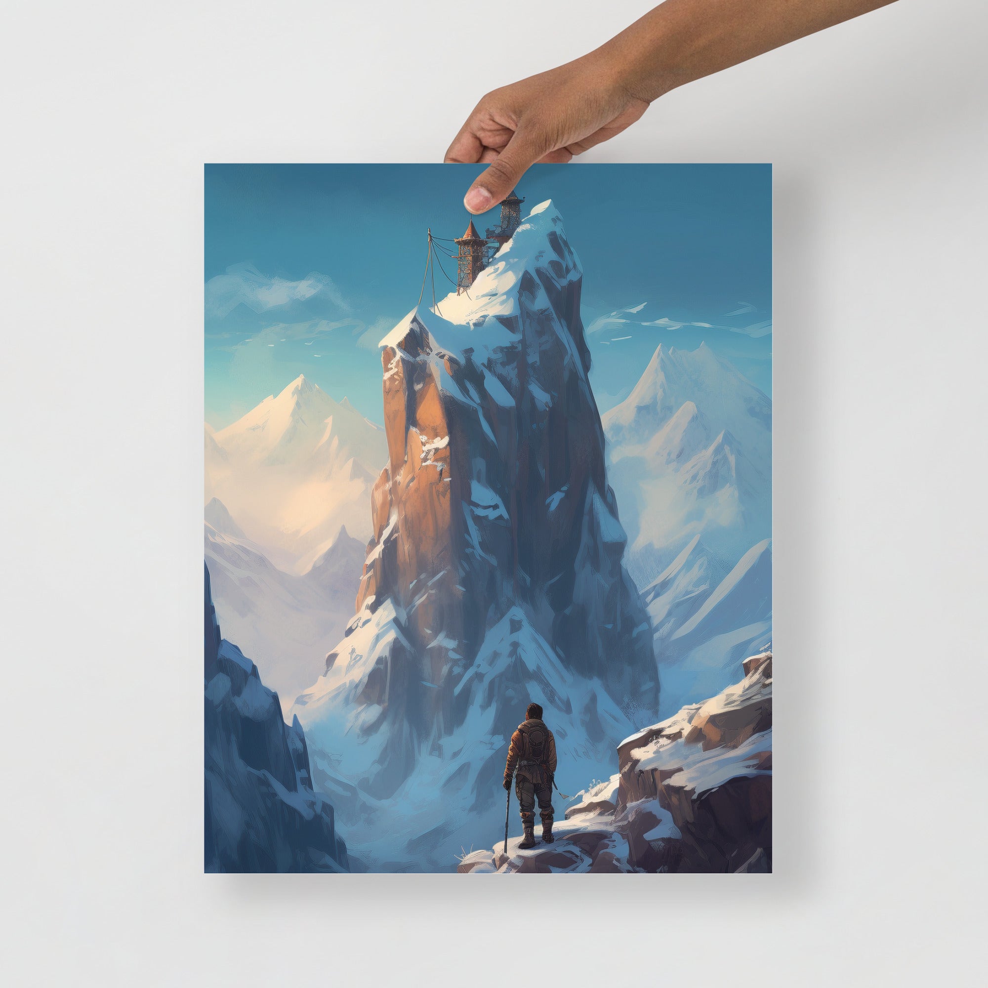 Mountain Peak Adventure Art Poster by Visual Verse - Image 5