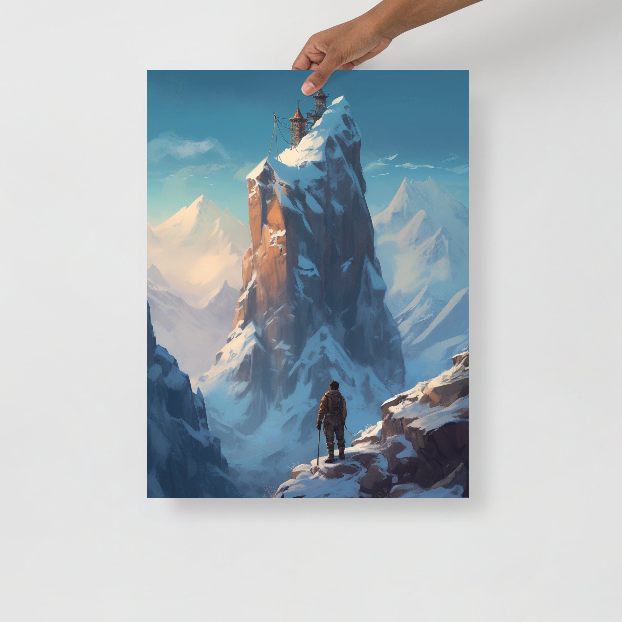 Mountain Peak Adventure Art Poster by Visual Verse - Image 6