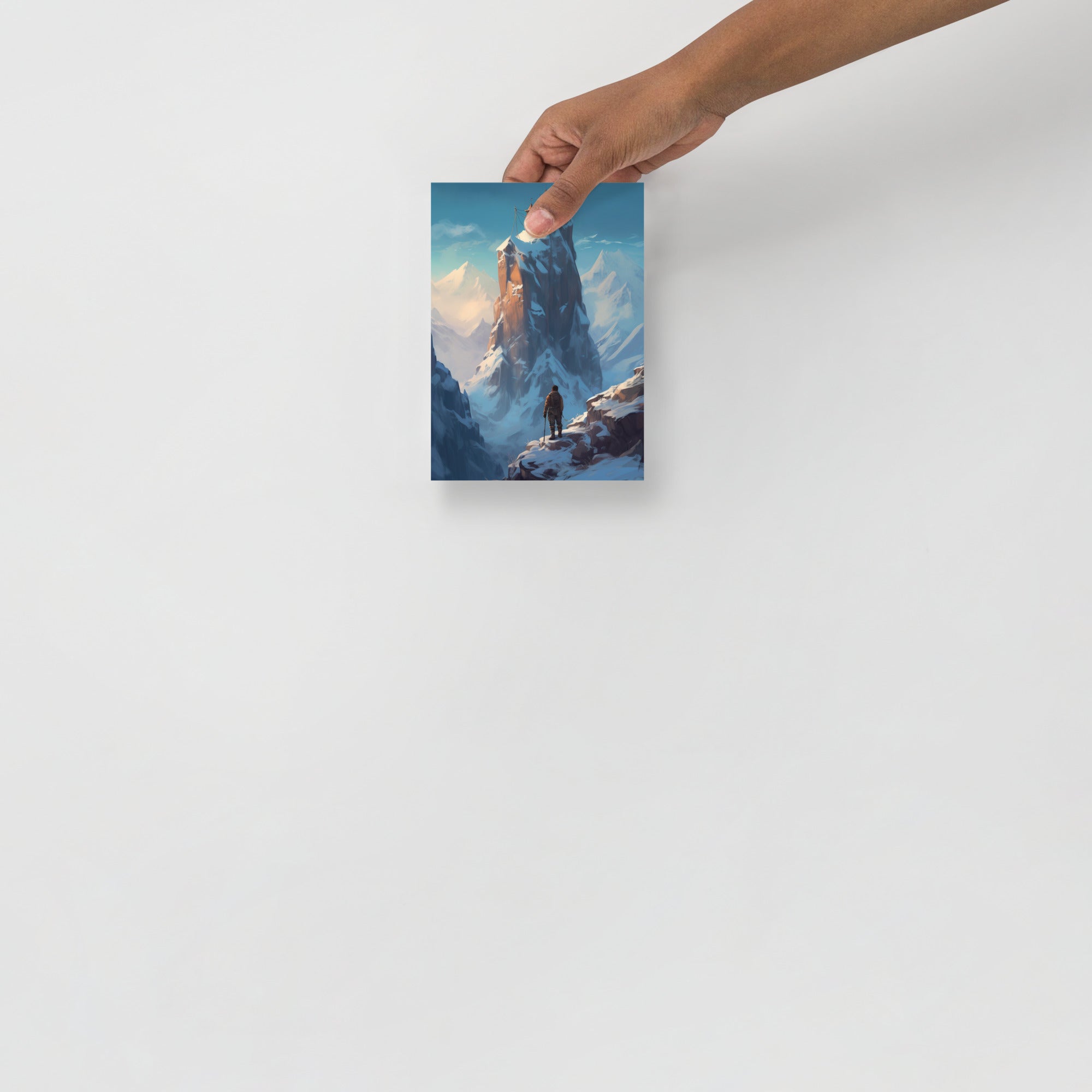 Mountain Peak Adventure Art Poster by Visual Verse - Image 8