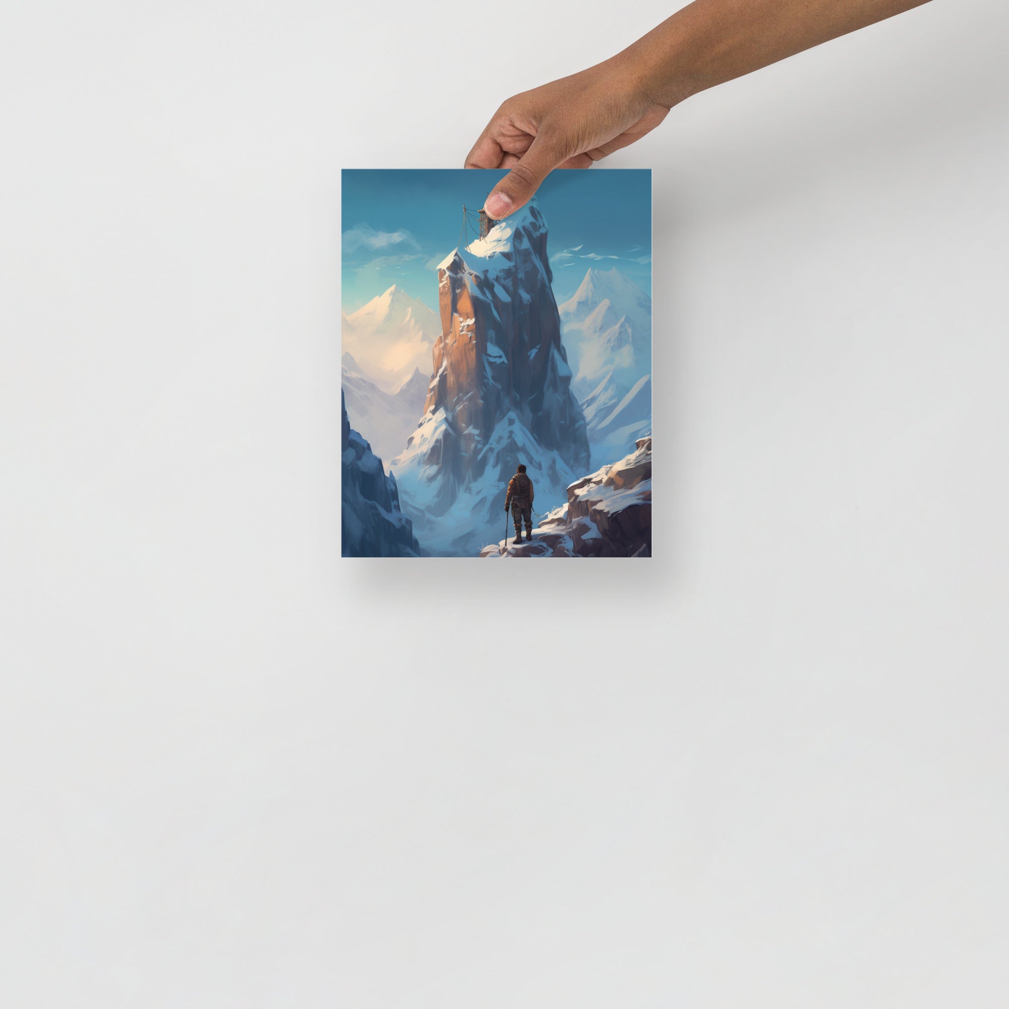 Mountain Peak Adventure Art Poster by Visual Verse - Image 9