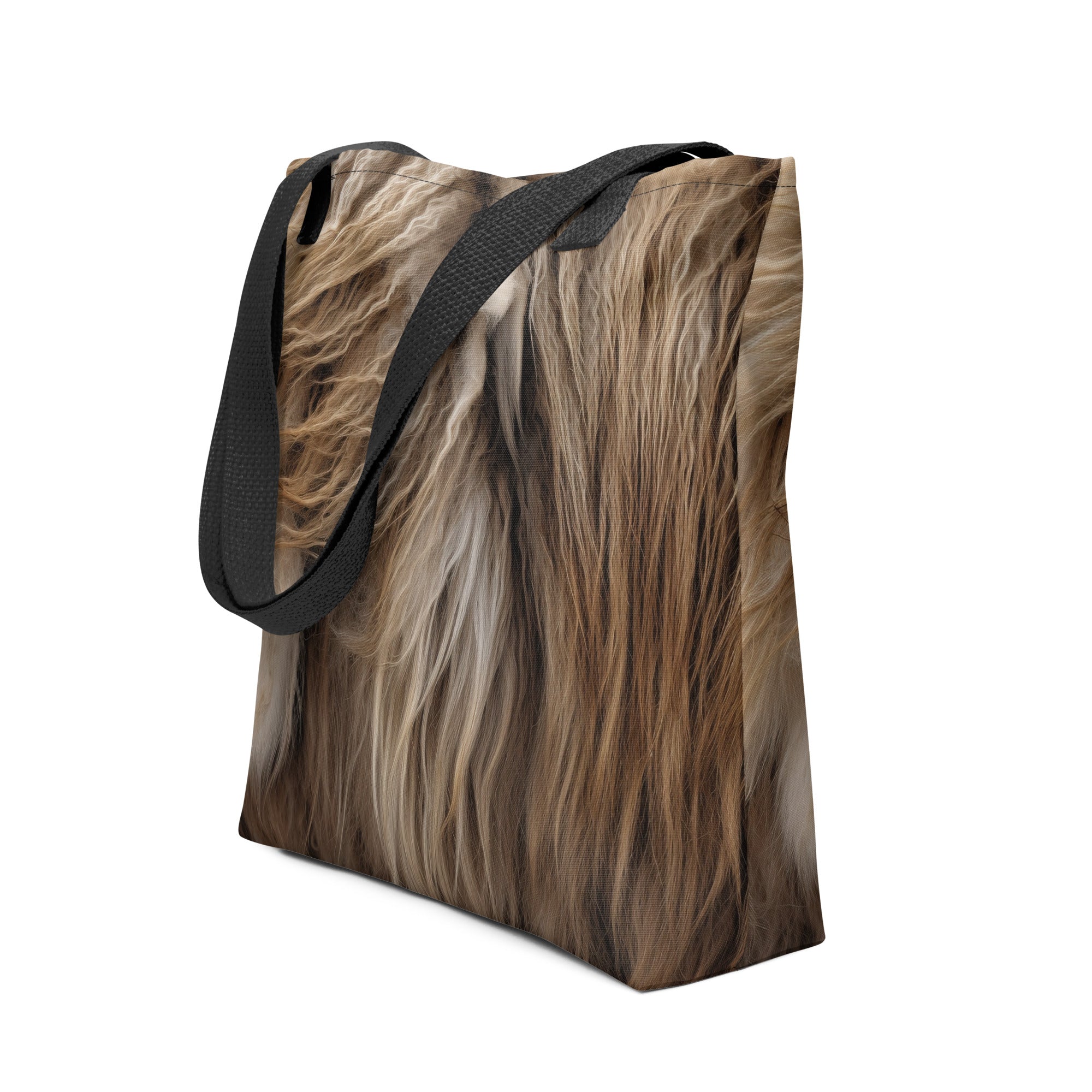 Muskox Fur Tote Bag by Visual Verse - Image 1