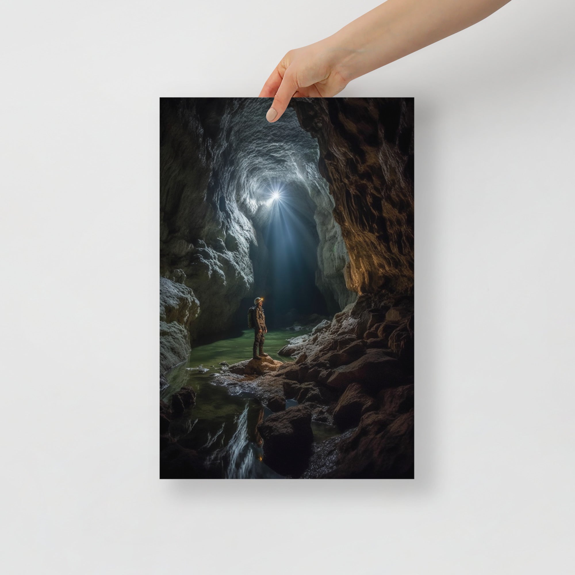 Mystical Underground Cave Adventure Art Poster by Visual Verse - Image 4