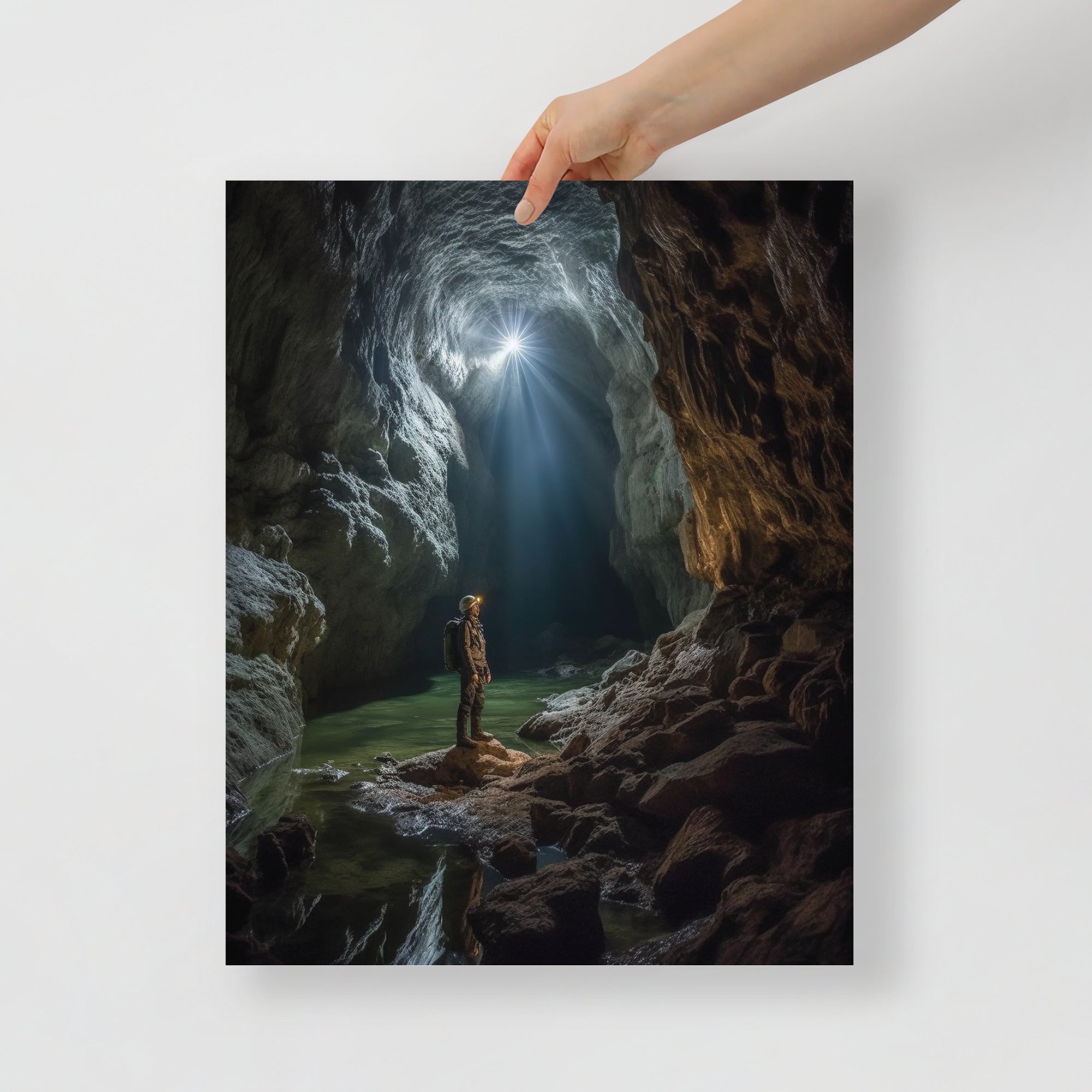 Mystical Underground Cave Adventure Art Poster by Visual Verse - Image 5