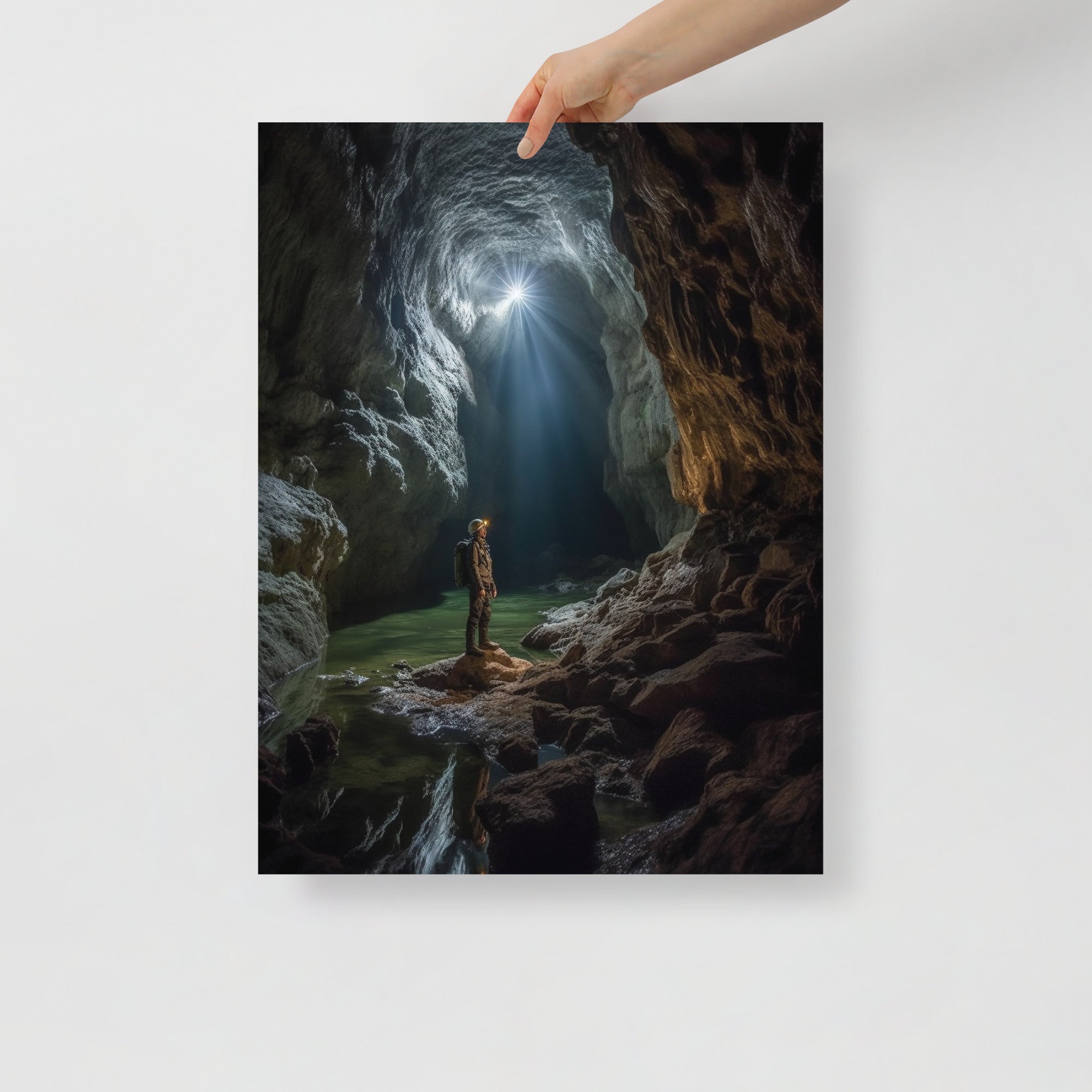 Mystical Underground Cave Adventure Art Poster by Visual Verse - Image 6