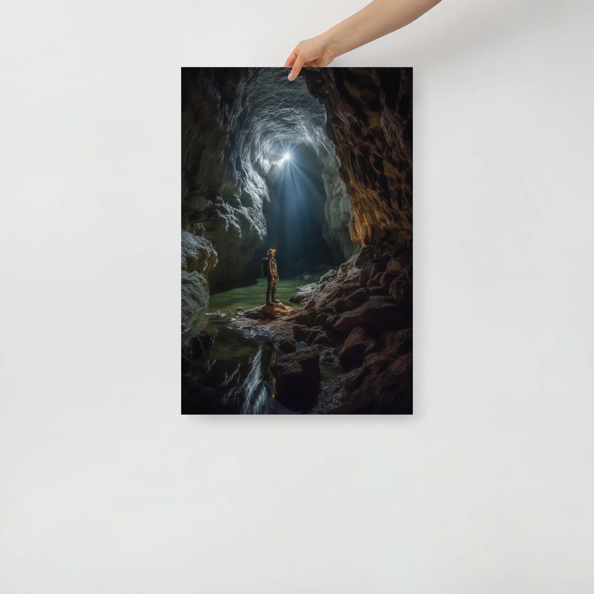 Mystical Underground Cave Adventure Art Poster by Visual Verse - Image 7