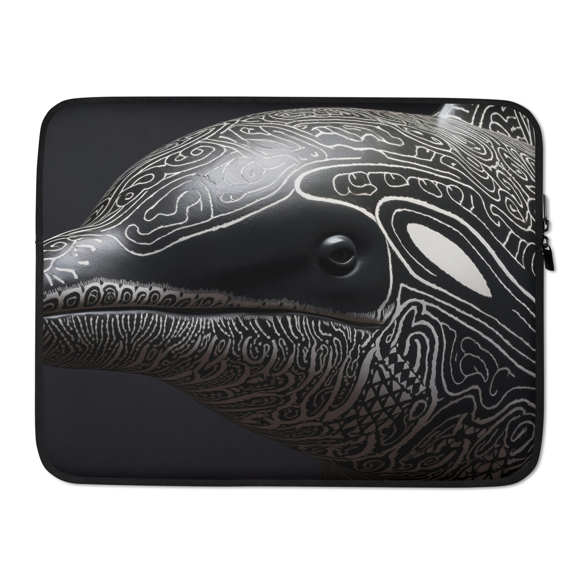 Orca Skin Laptop Sleeve by Visual Verse - Image 1